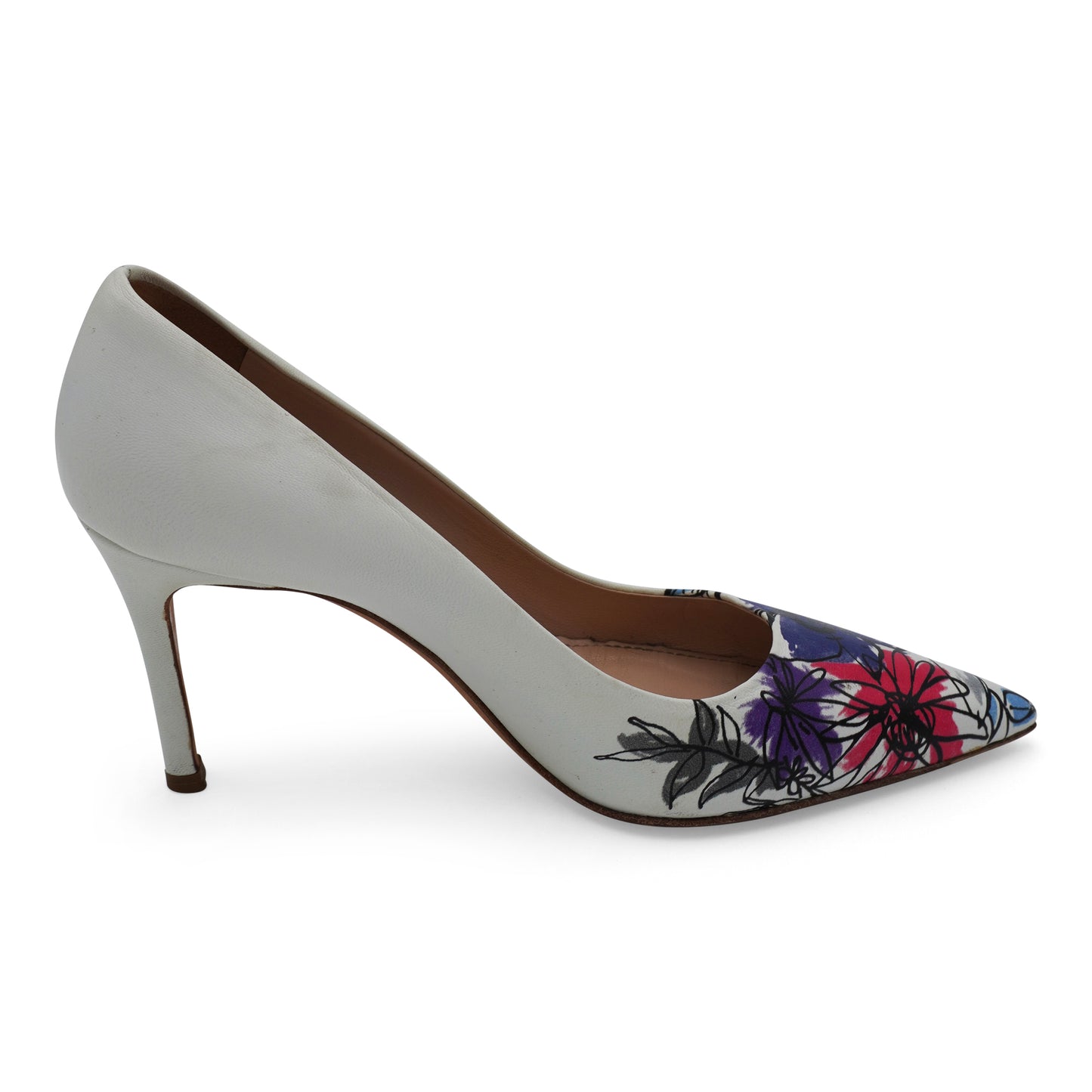 Miu Miu Floral Pointed-Toe Pumps, size 36