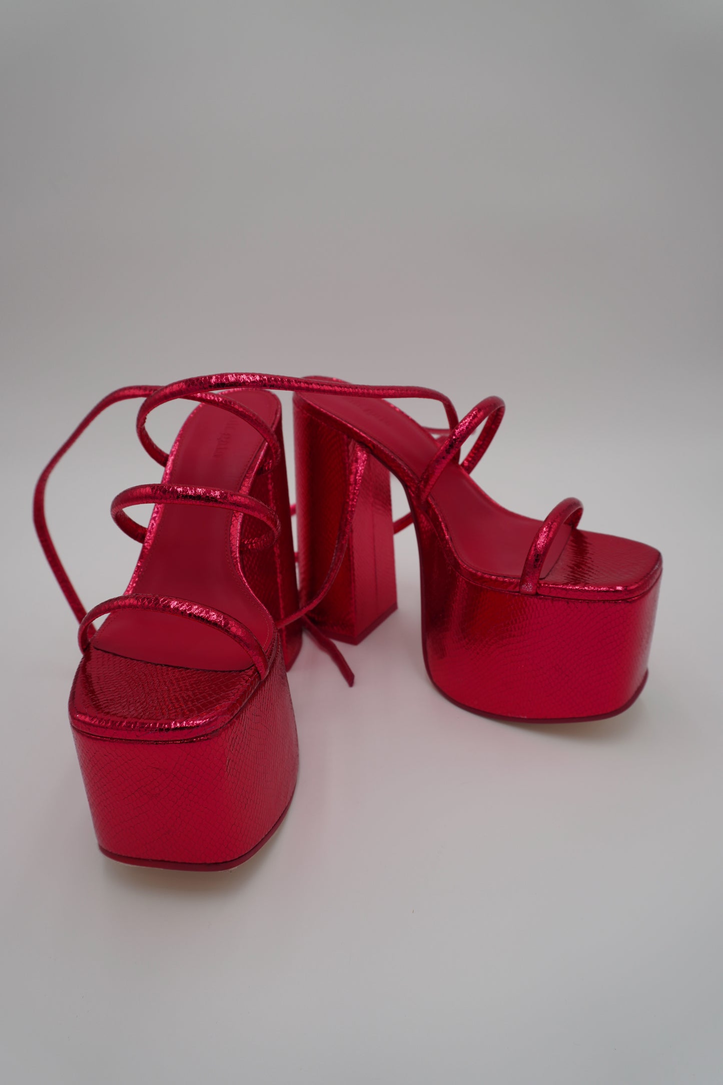 Cult Gaia Qajar Rose Hyte Platform Heels