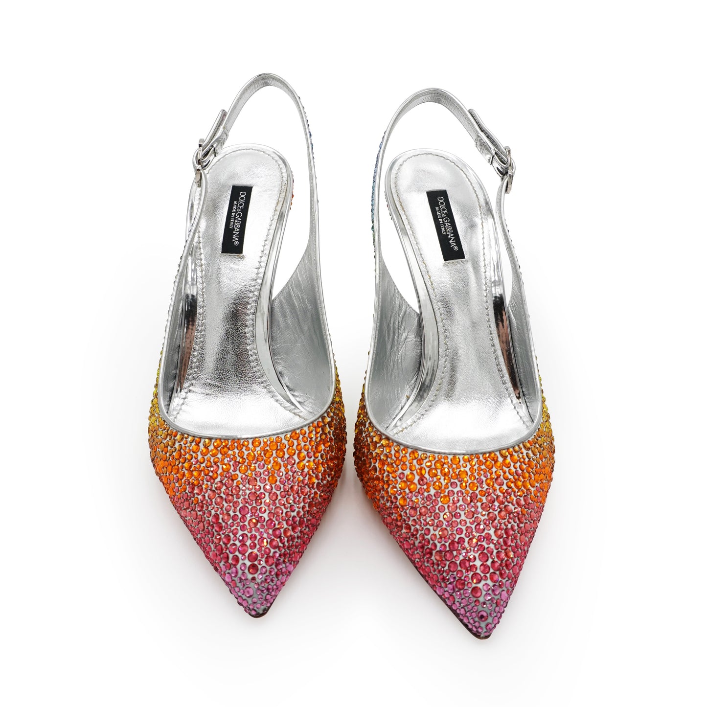 Dolce & Gabbana 'Rainbow Lori' Crystal Slingback Pumps