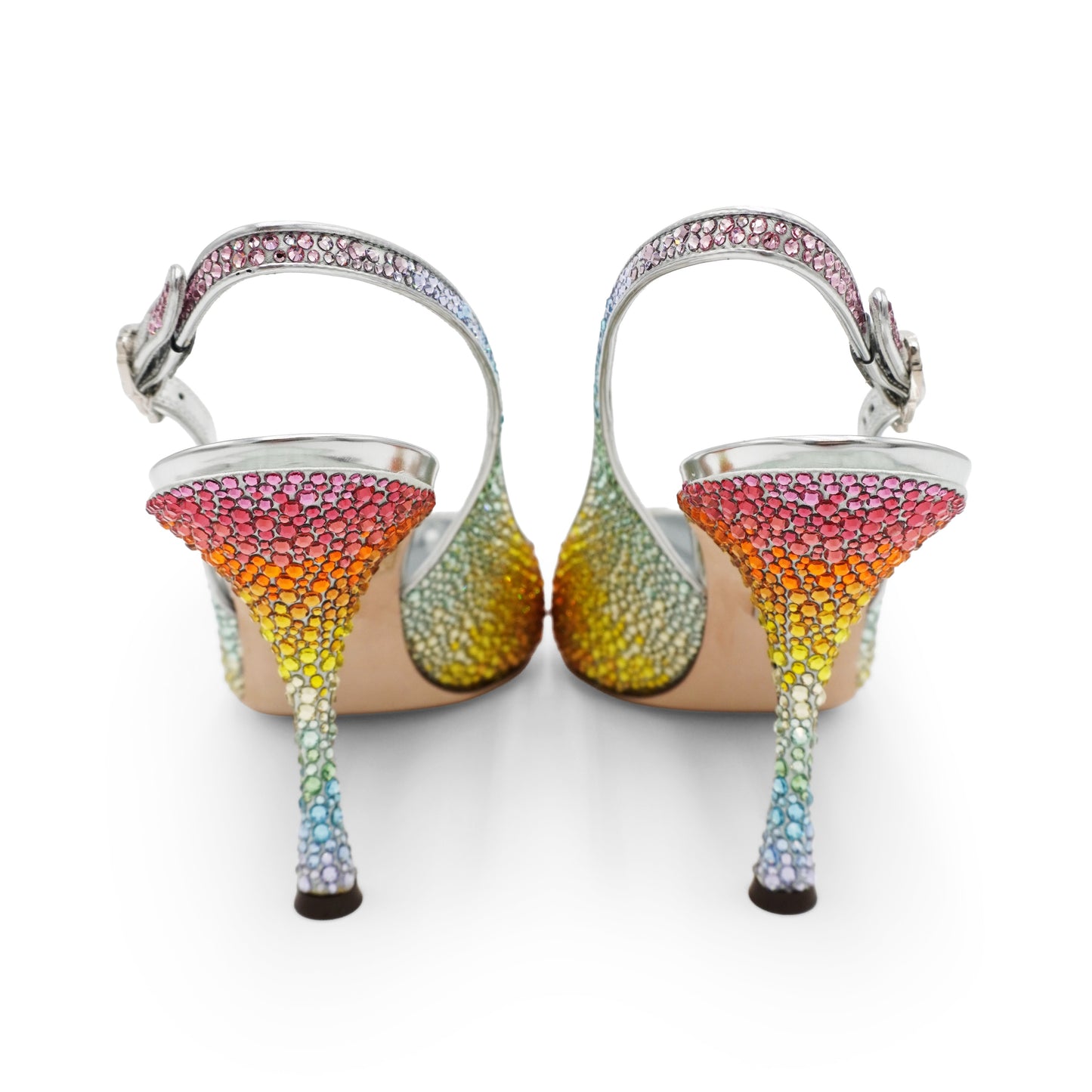 Dolce & Gabbana 'Rainbow Lori' Crystal Slingback Pumps