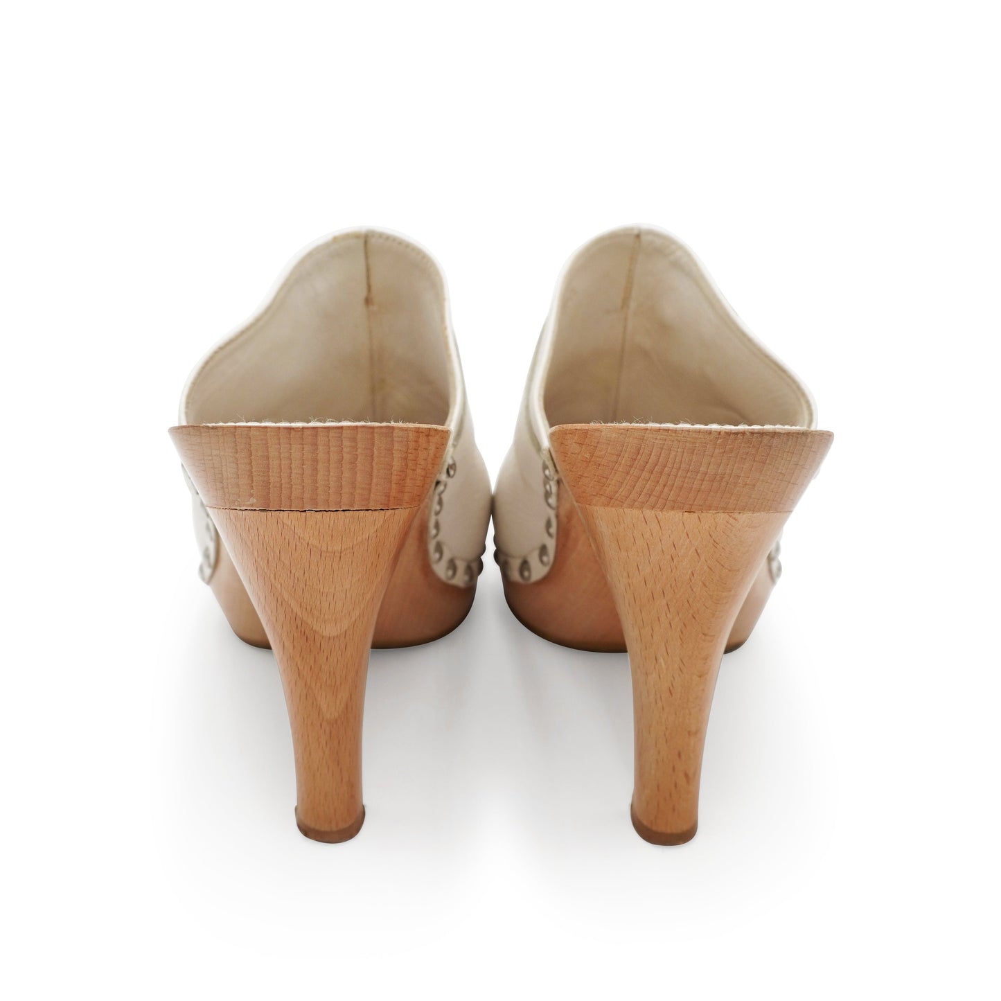 Vintage Dior by Galliano Embroidered Leather Clogs
