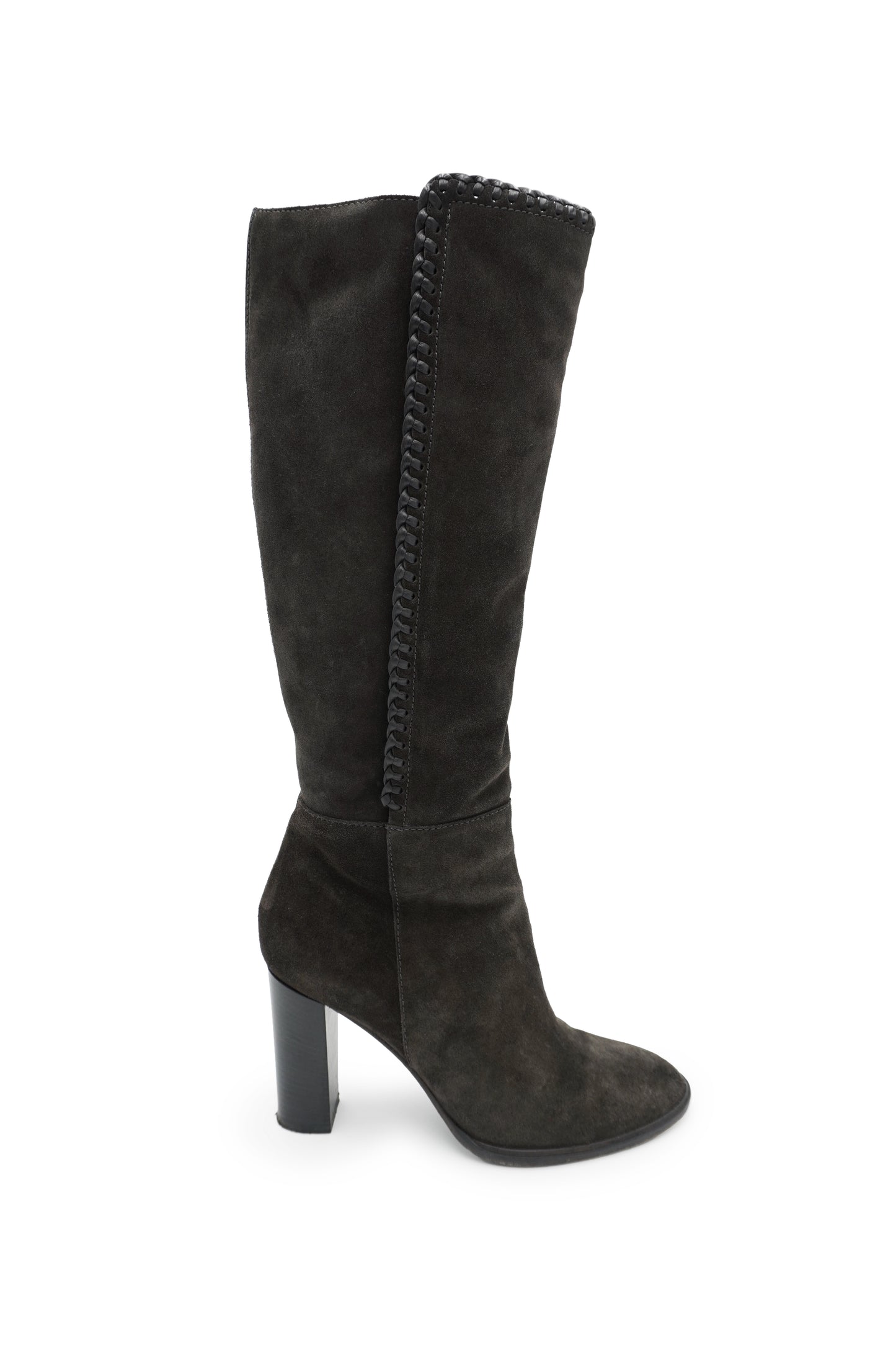 Frye Grey Suede Knee-High Boots