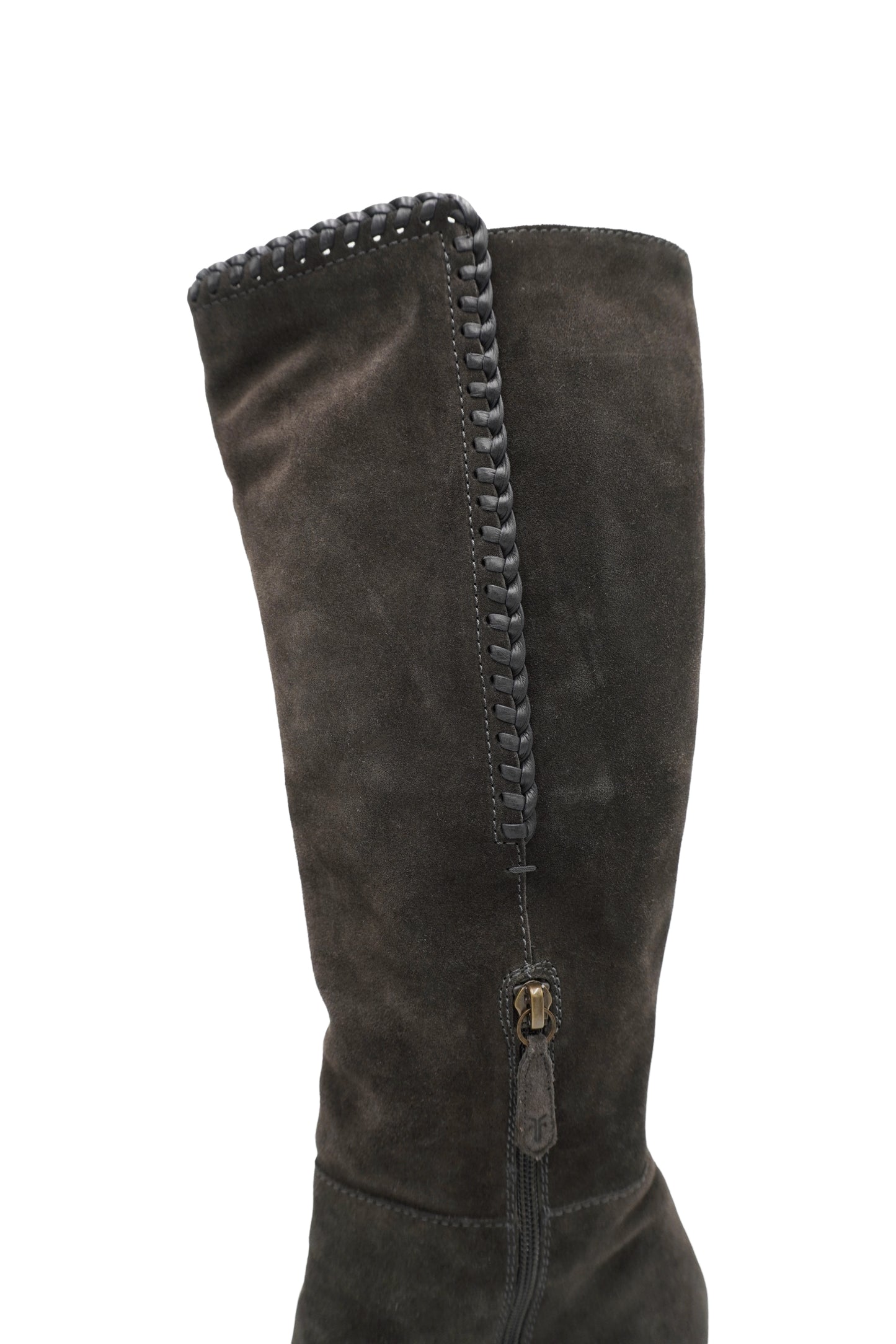 Frye Grey Suede Knee-High Boots