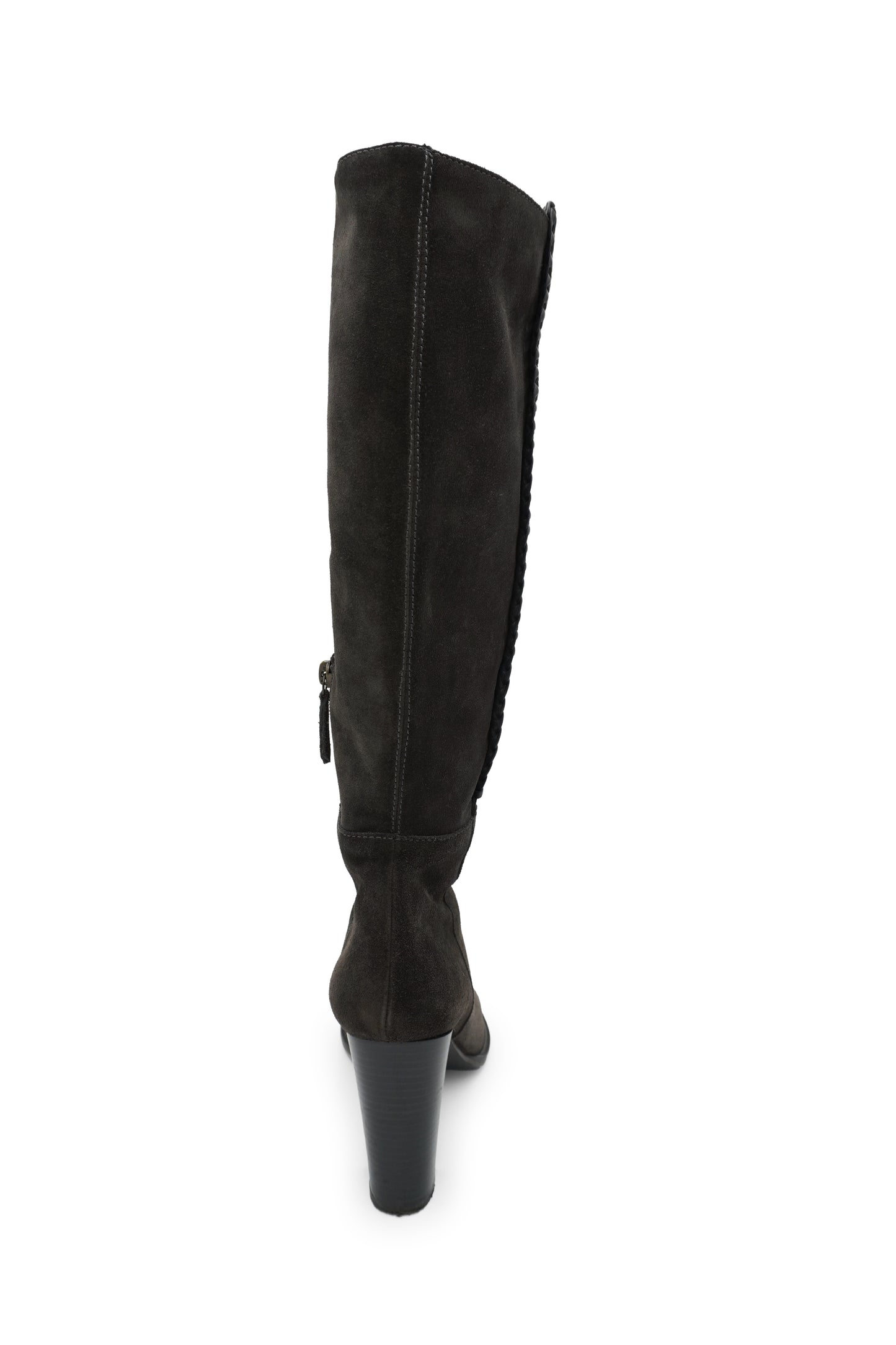 Frye Grey Suede Knee-High Boots
