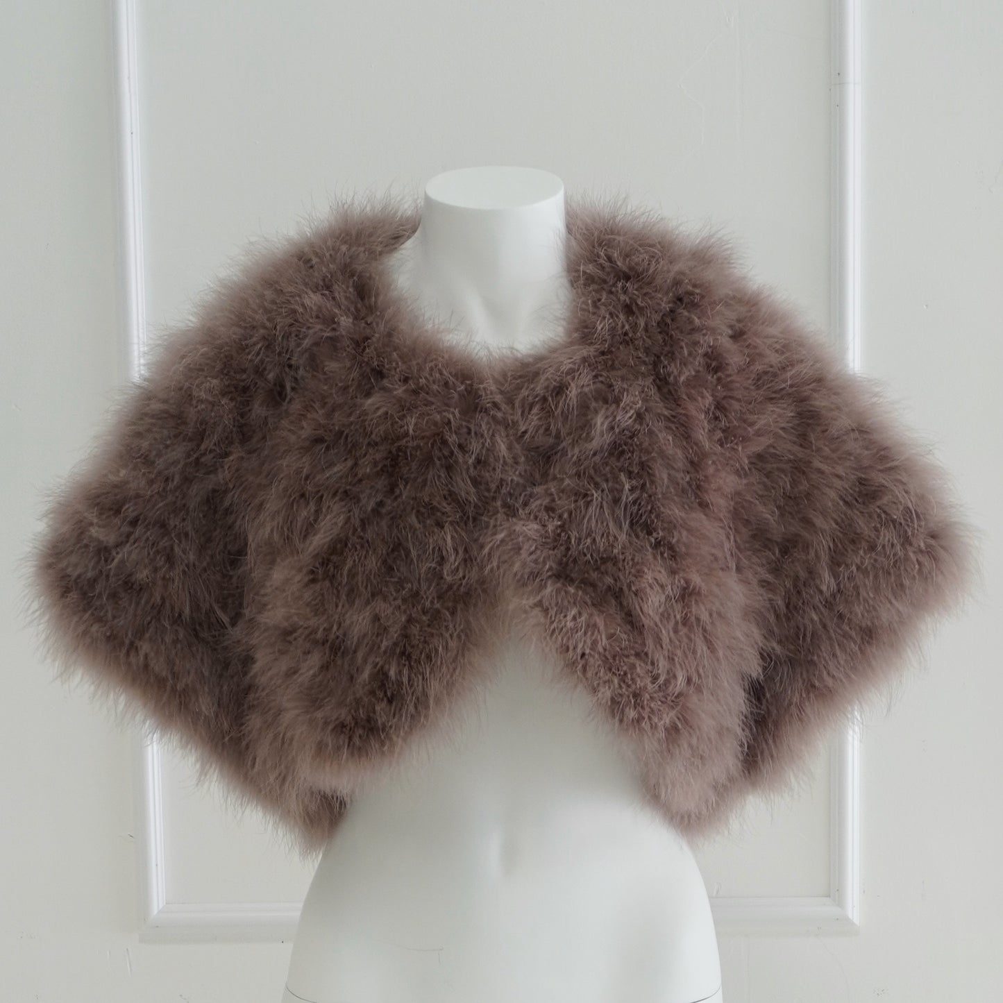 Dusty Lavender Vintage 2000's Feather Stole