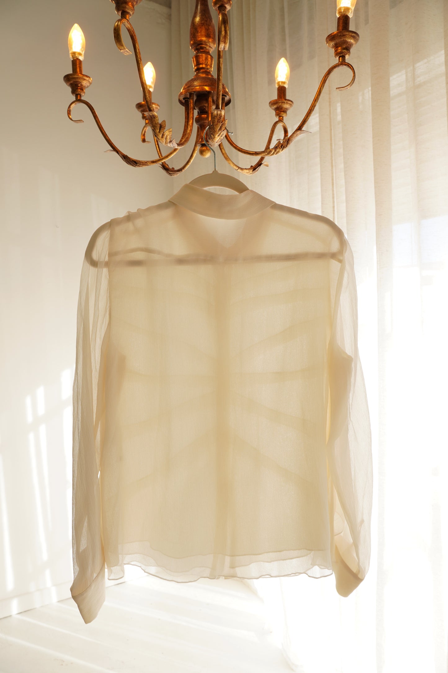 Escada Silk Long Sleeve Button-up Top
