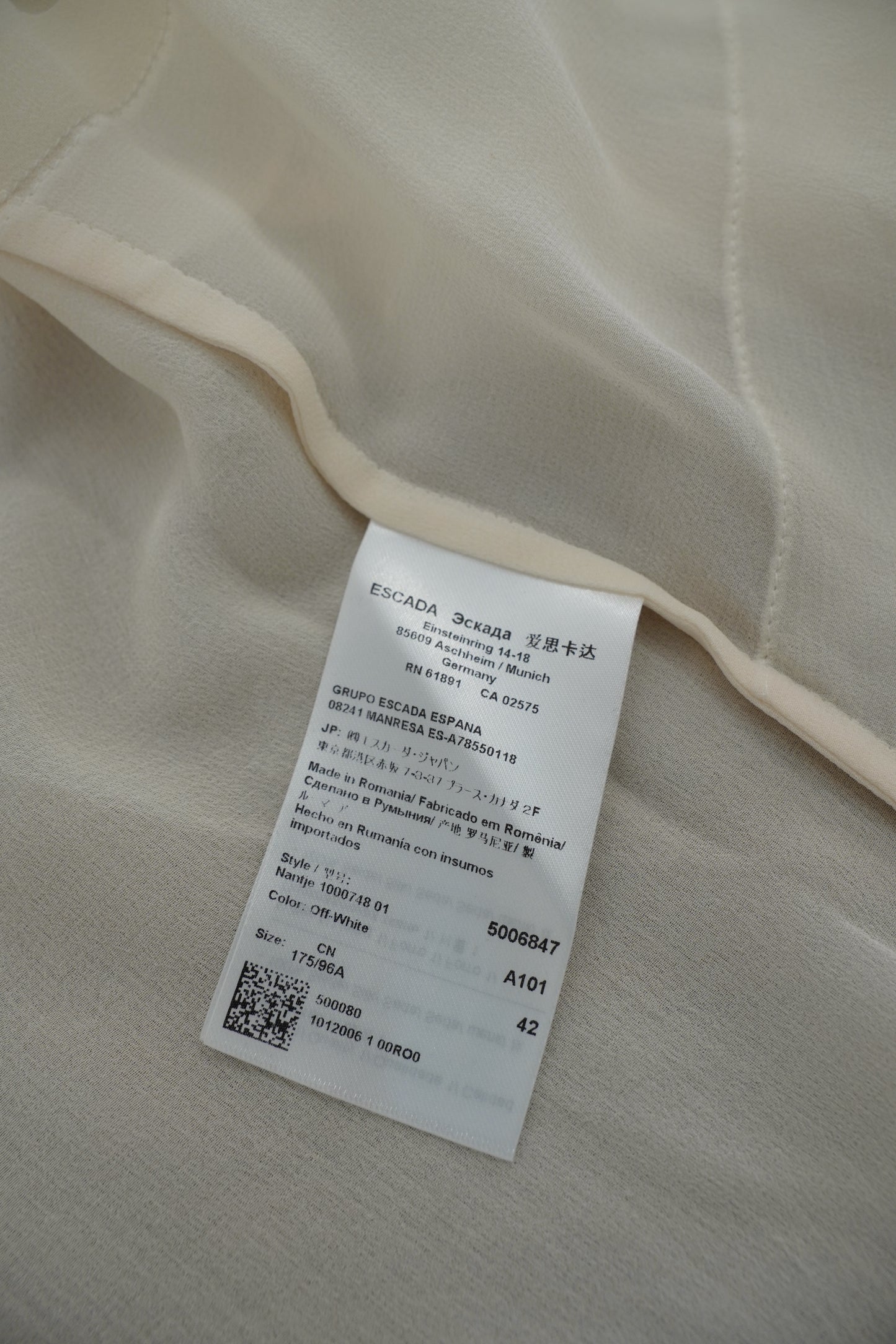 Escada Silk Long Sleeve Button-up Top