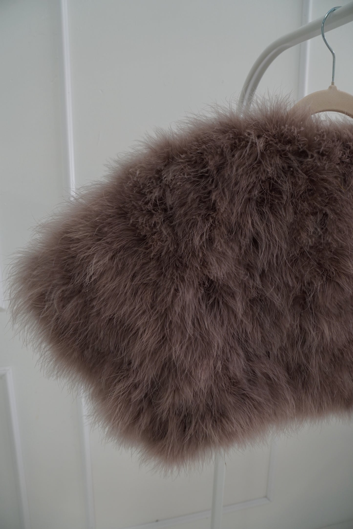 Dusty Lavender Vintage 2000's Feather Stole