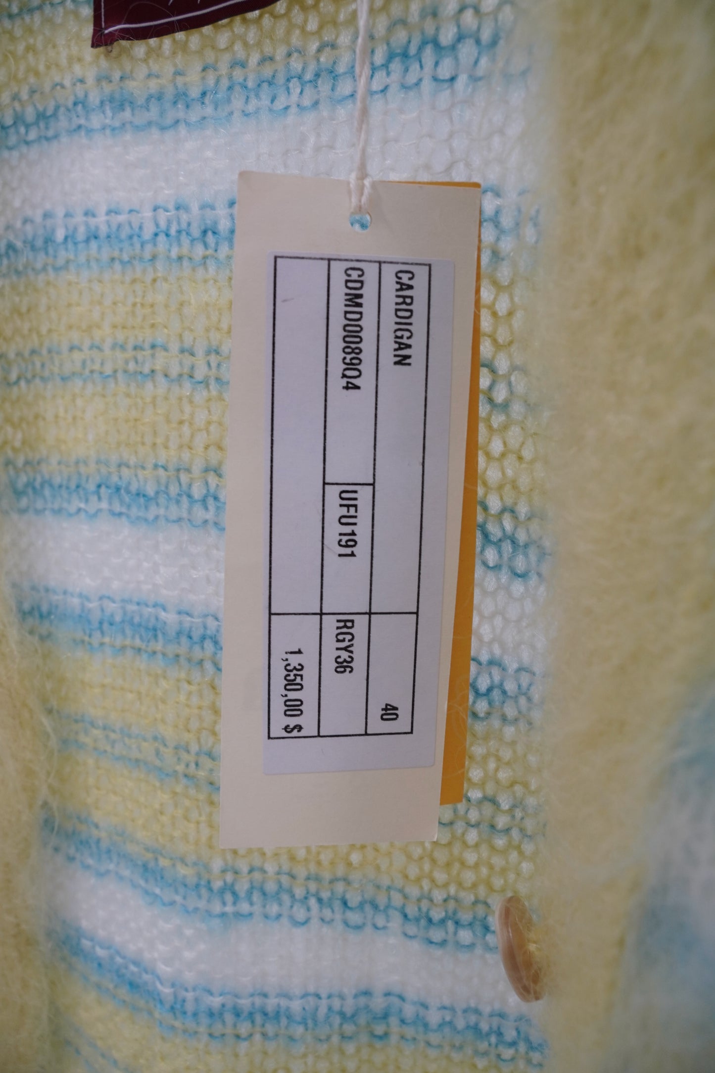 Marni Brushed Mohair-Blend Striped Cardigan
