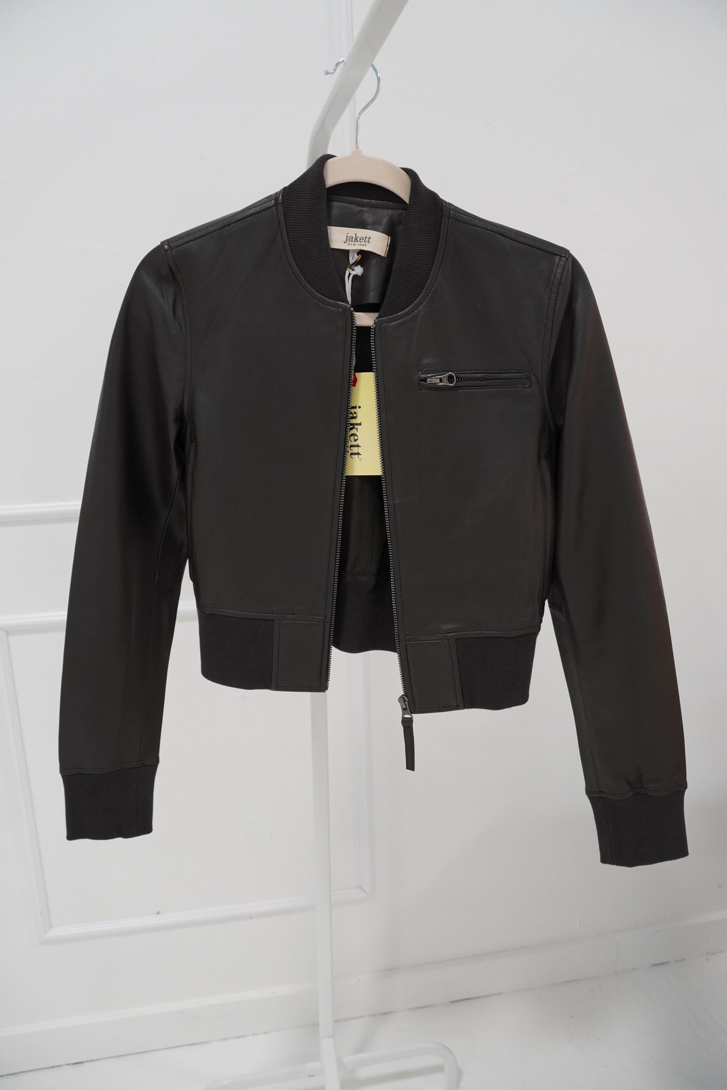 Jakkett New York Leather Bomber Jacket with Tags