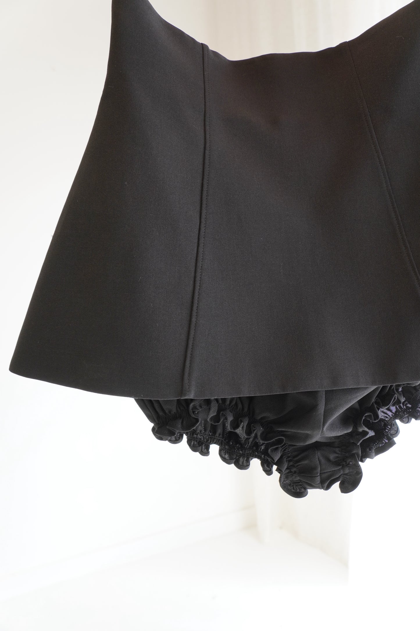 Shushu/Tong Black Ruffle Trim Skort