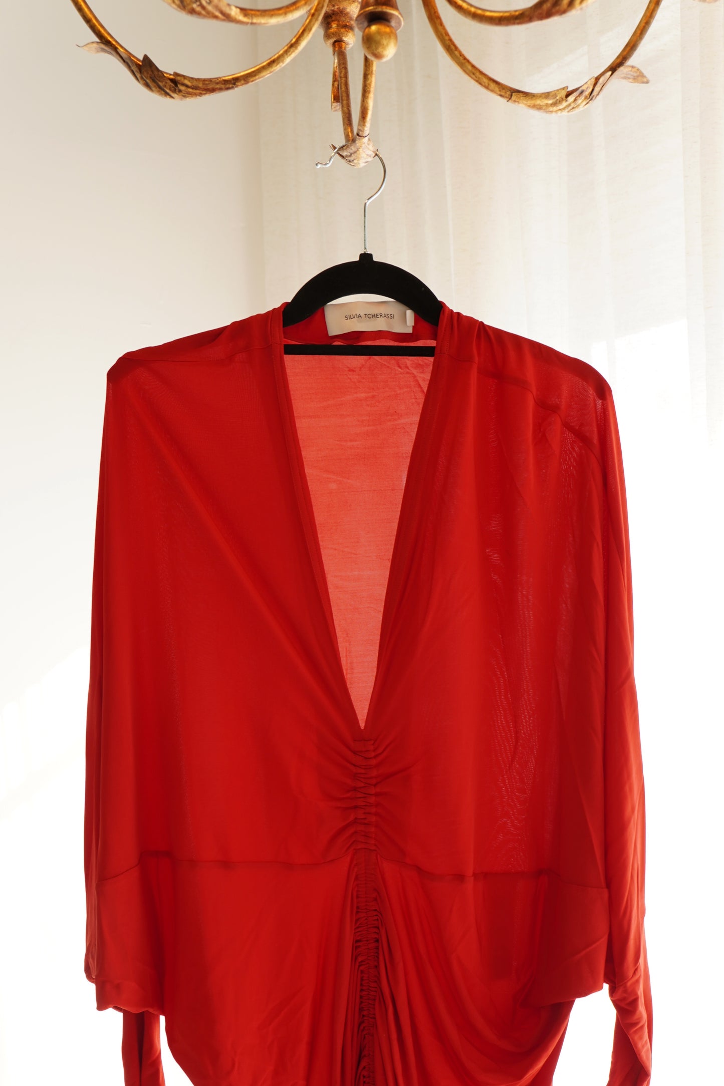 Silvia Tcherassi Rosalyn Fringed Jersey Dress