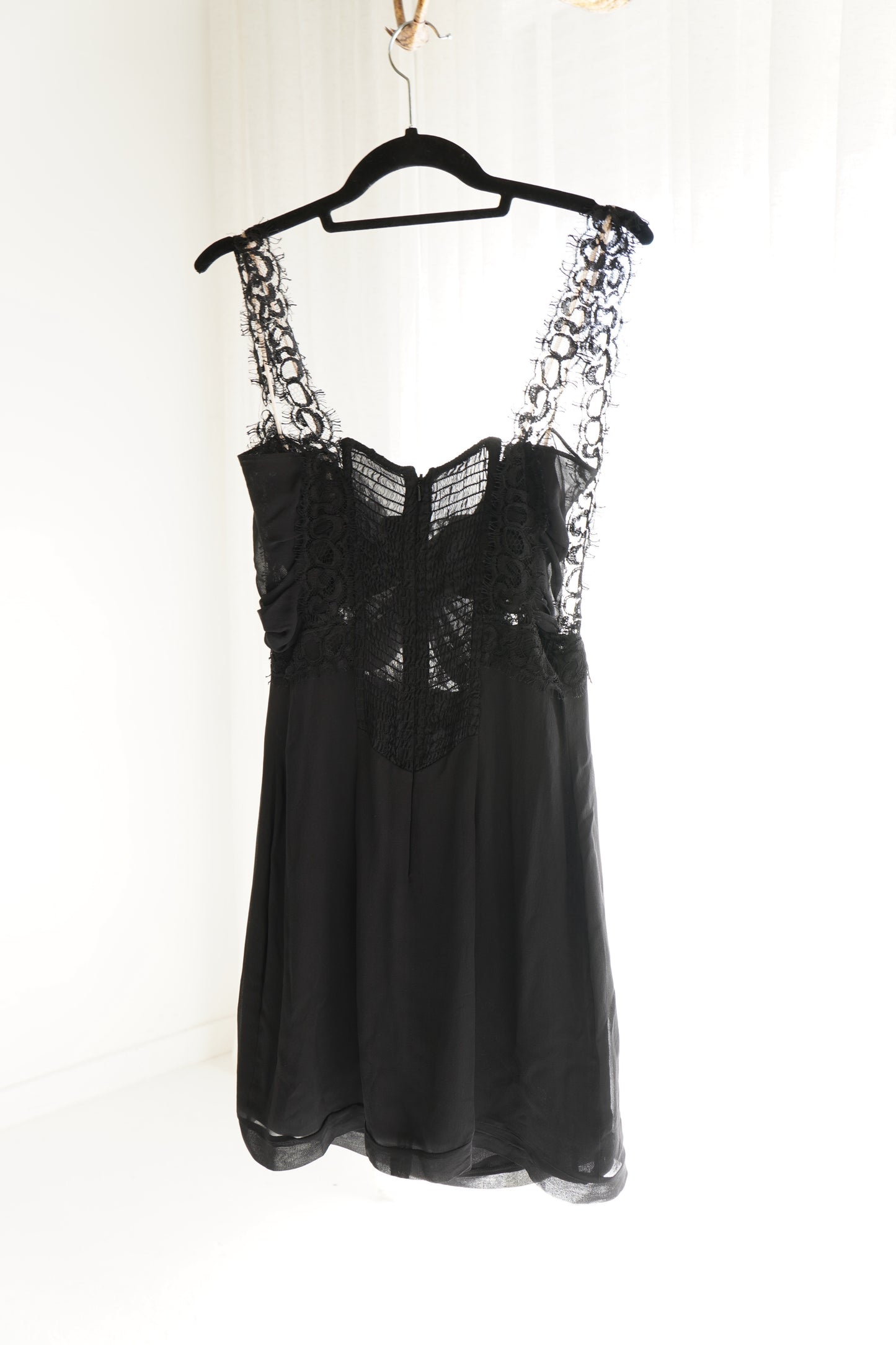La Perla Black Lace Slip Dress