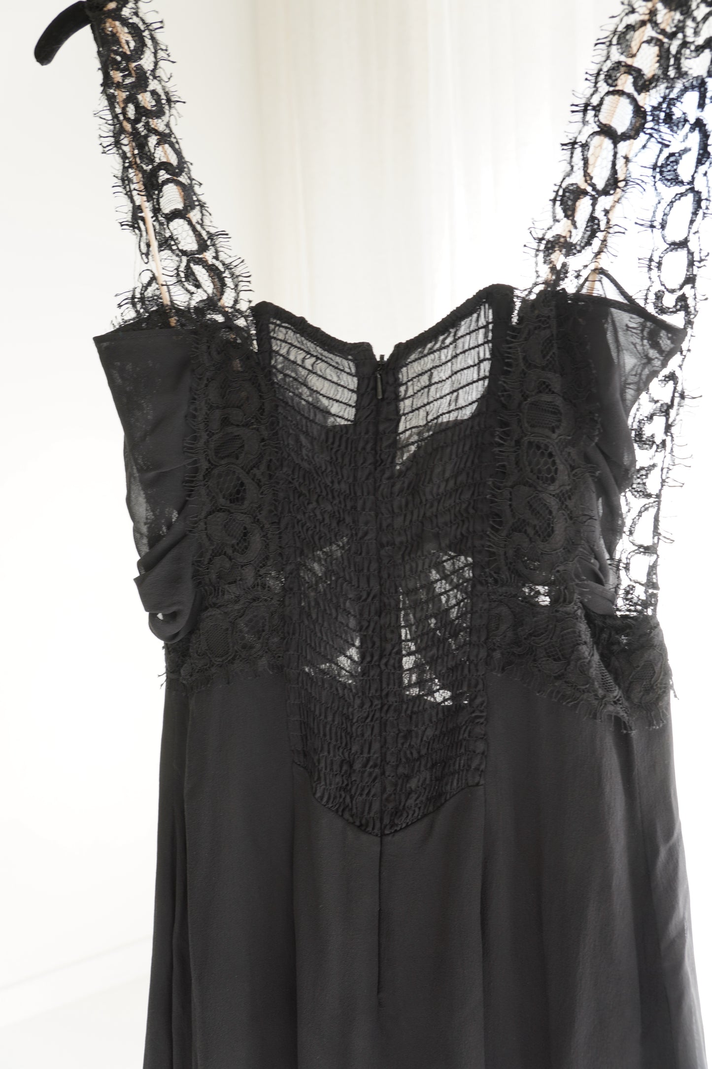 La Perla Black Lace Slip Dress