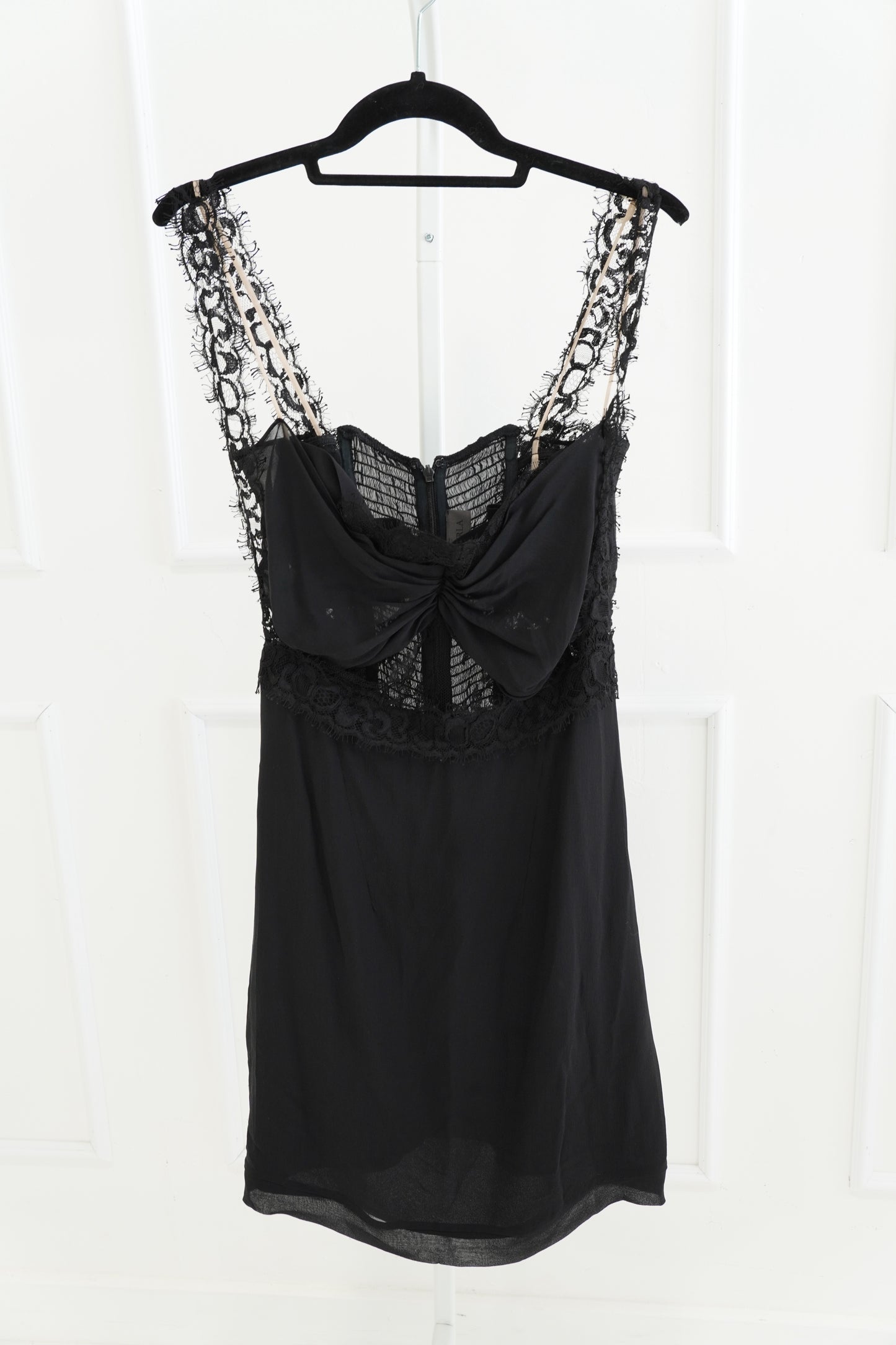 La Perla Black Lace Slip Dress