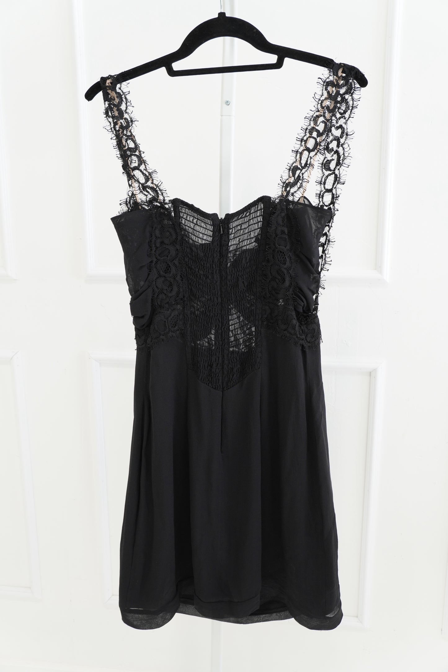 La Perla Black Lace Slip Dress
