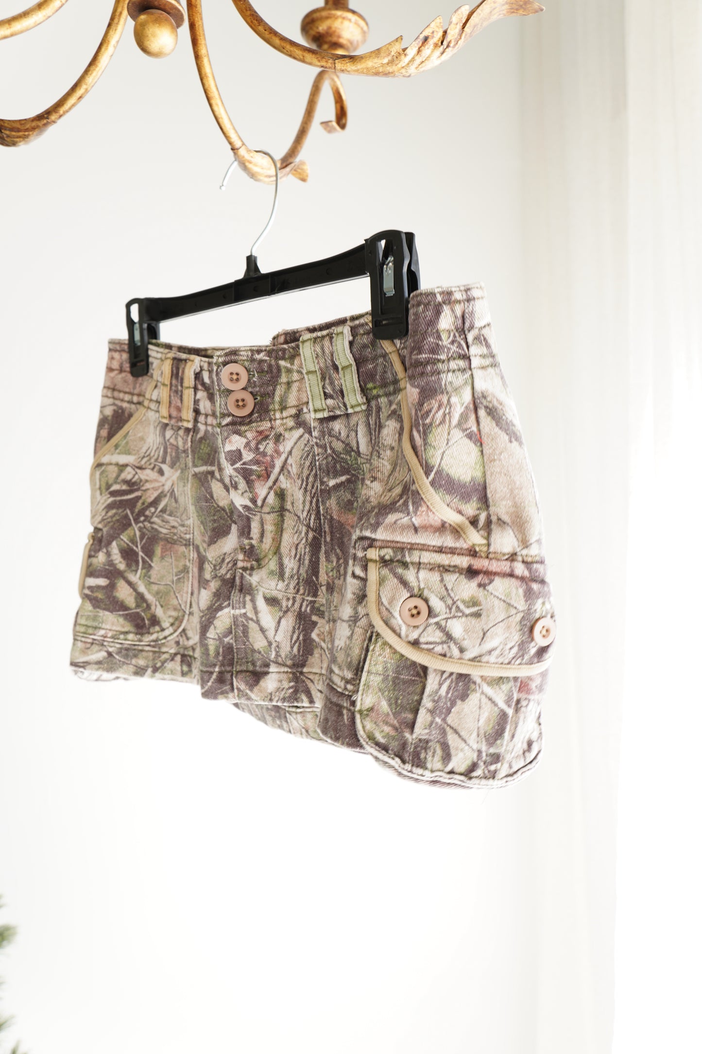 Danielle Guizio Camouflage Mini Skirt