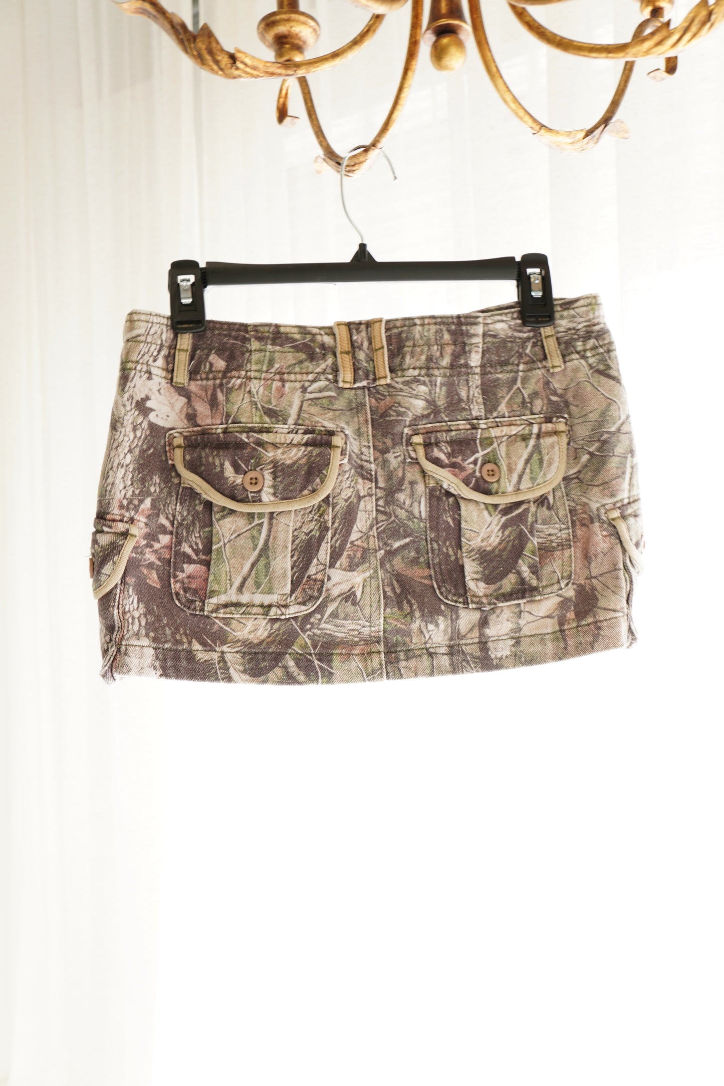 Danielle Guizio Camouflage Mini Skirt