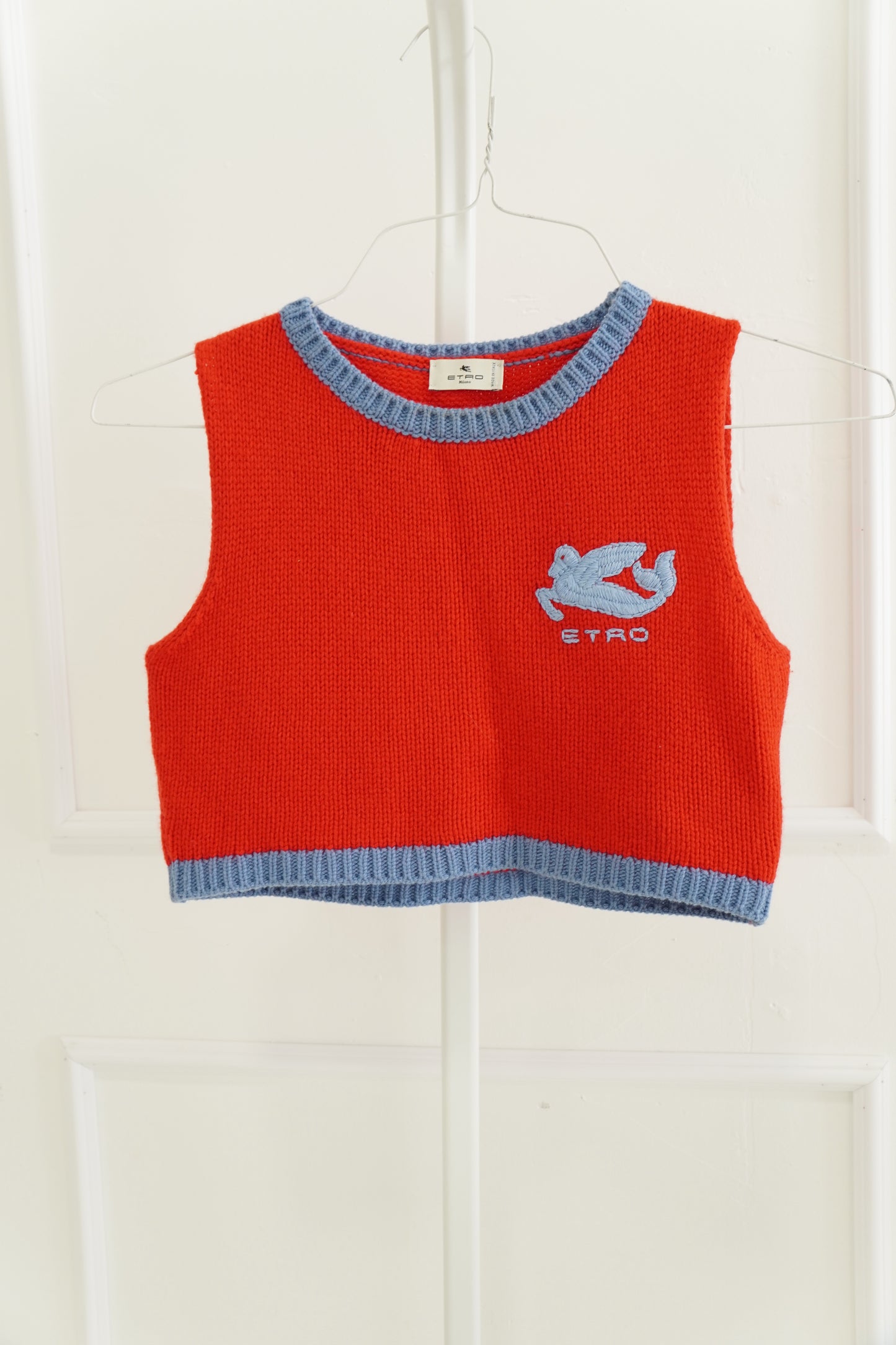 Etro Cropped Sleeveless Sweater