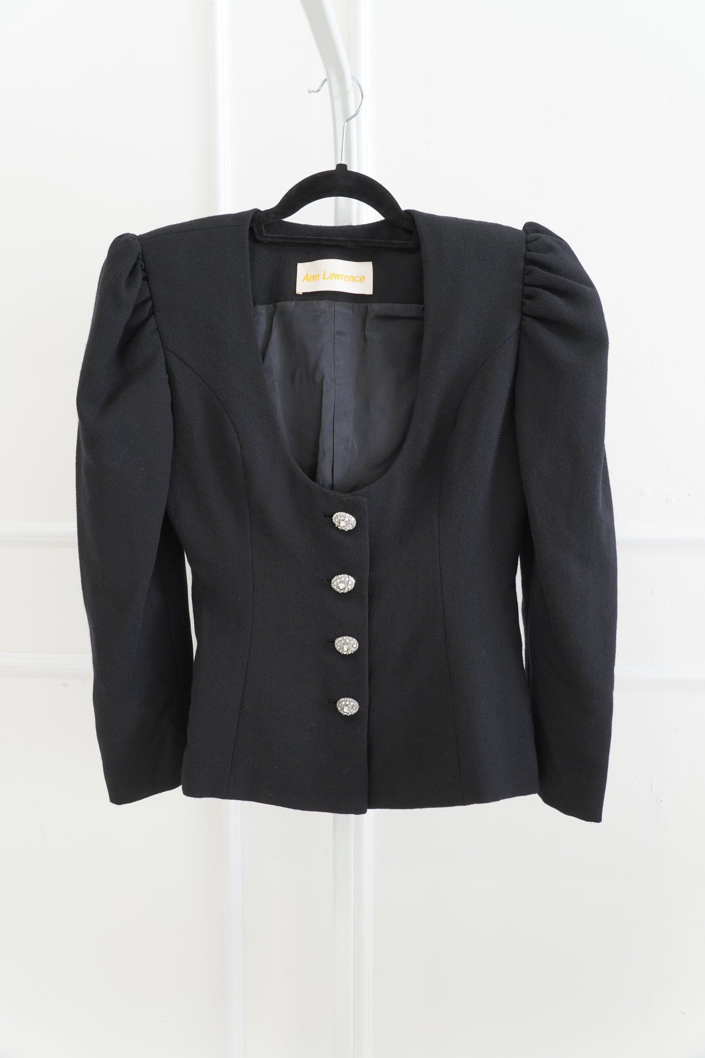 Ann Lawrence Structured Black Jacket