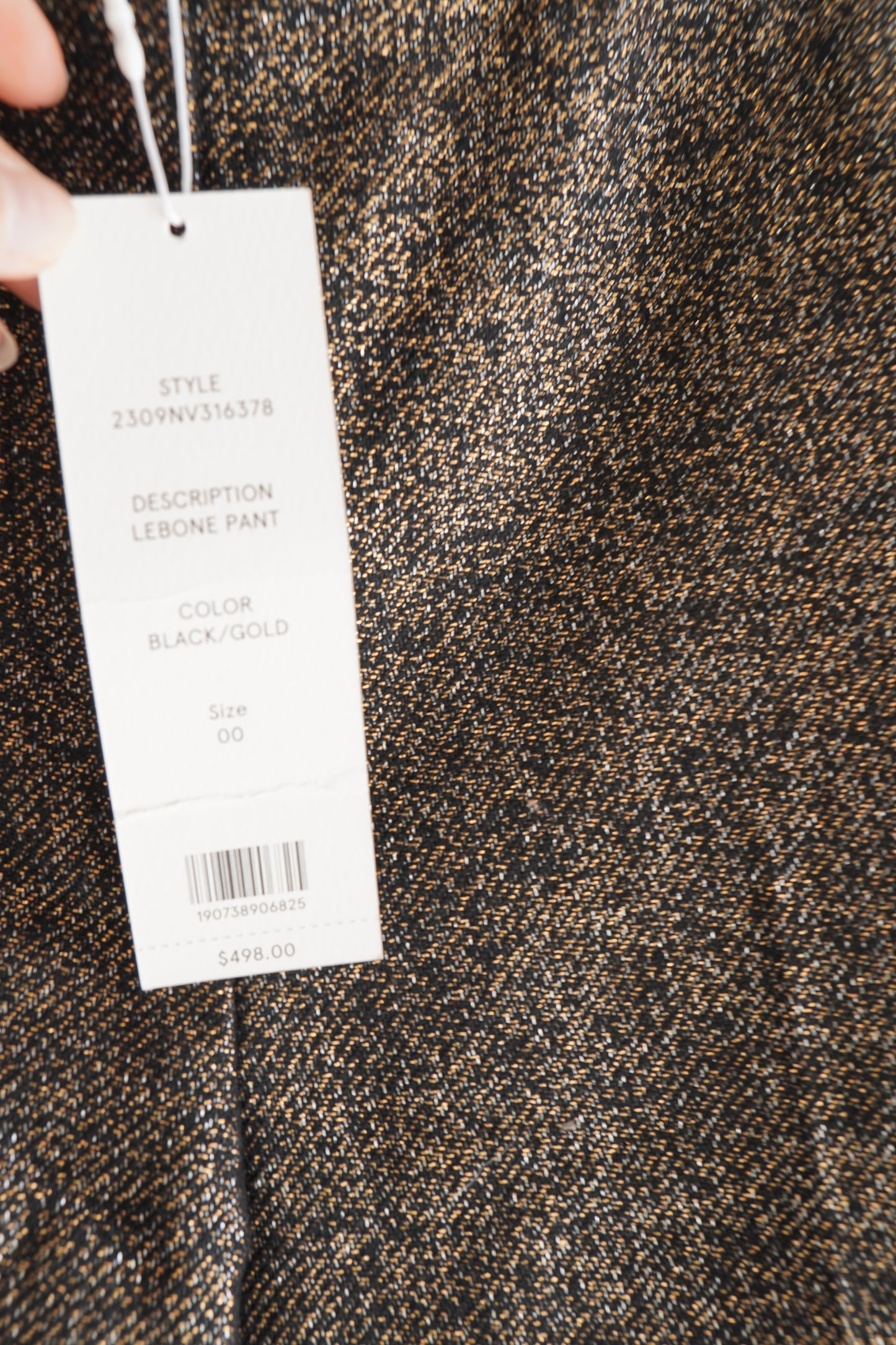 Veronica Beard “Lebone” Sparkly Wool-Blend Pants