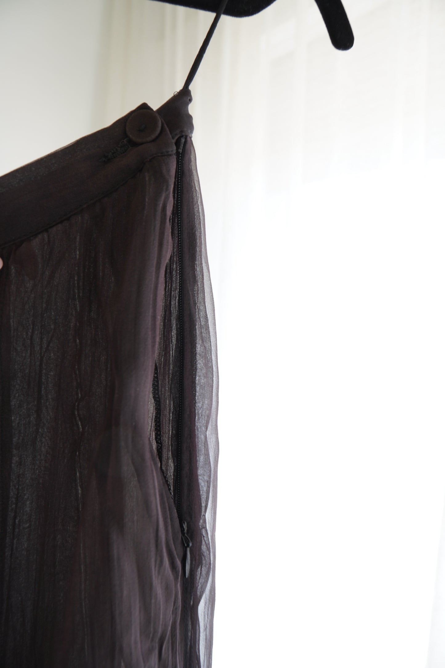 Vintage 2000s Jean Paul Gaultier Silk Paneled Skirt, Size Medium