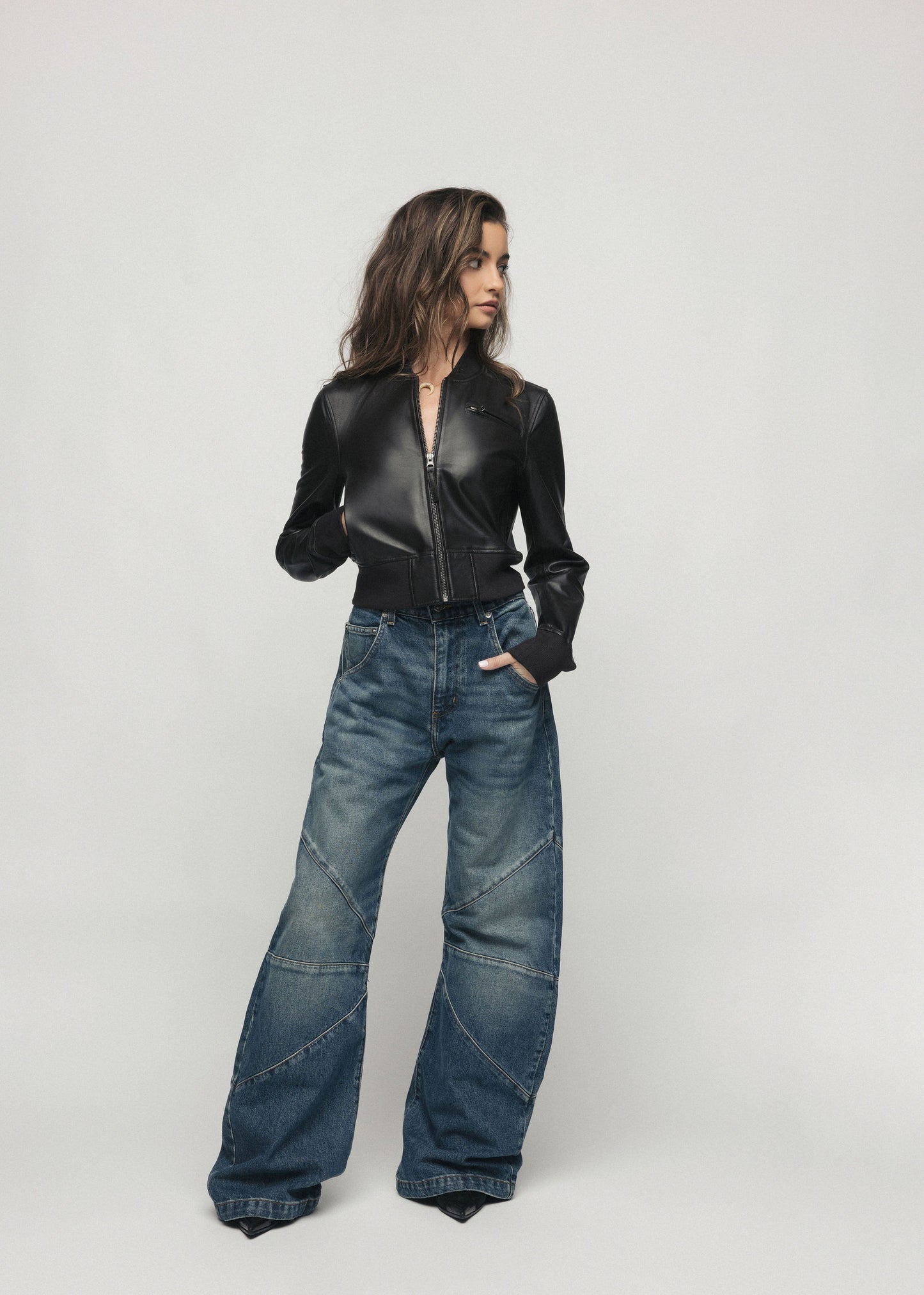 Jakkett New York Leather Bomber Jacket with Tags