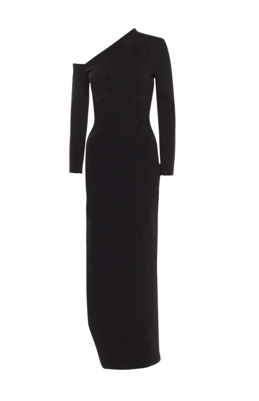 Solace London Open Shoulder Black Dress