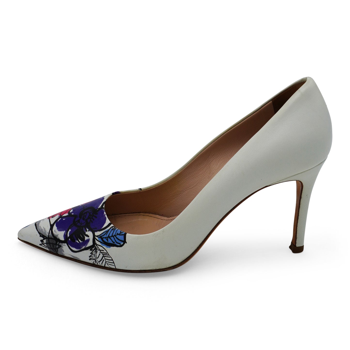 Miu Miu Floral Pointed-Toe Pumps, size 36