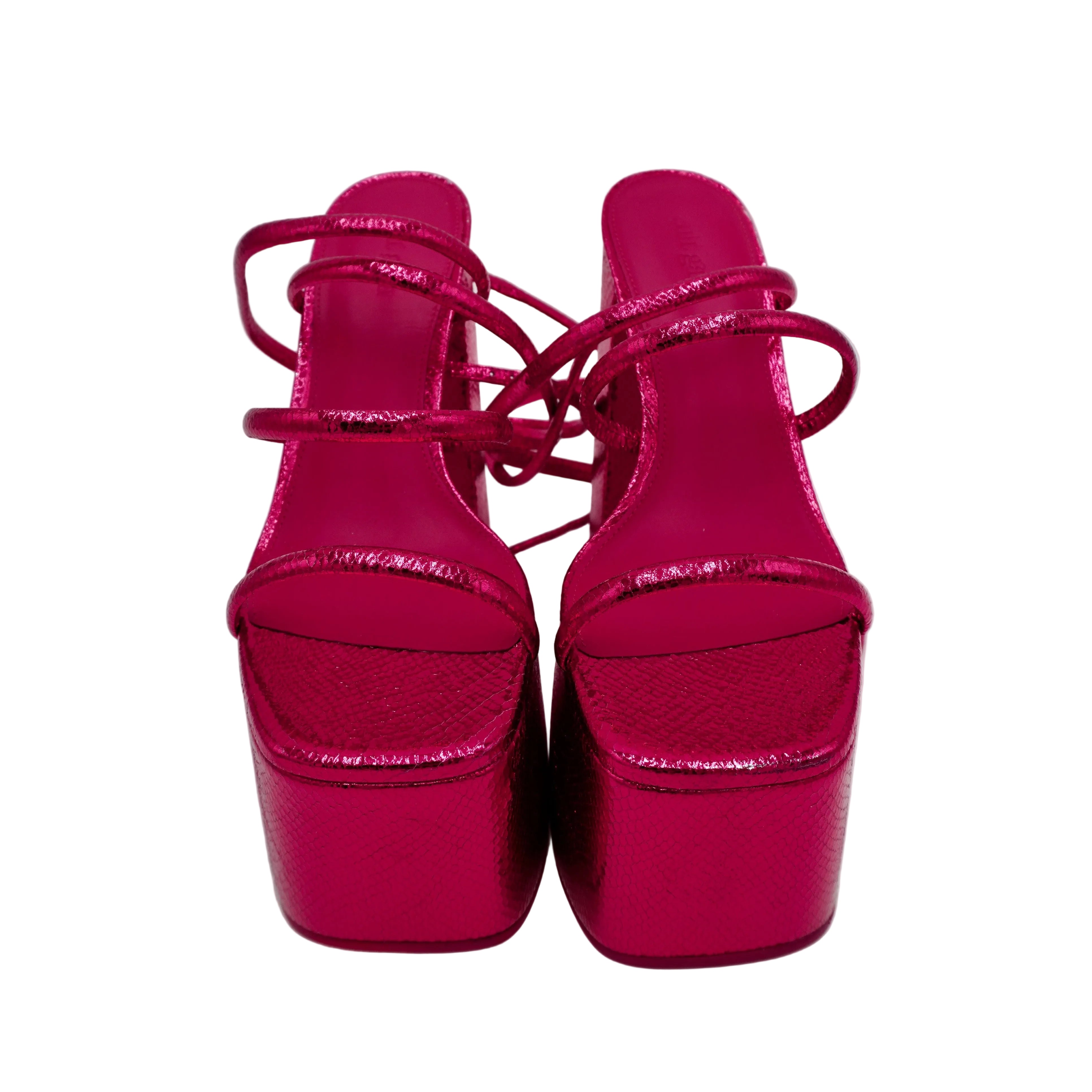 Cult Gaia Qajar Rose Hyte Platform Heels