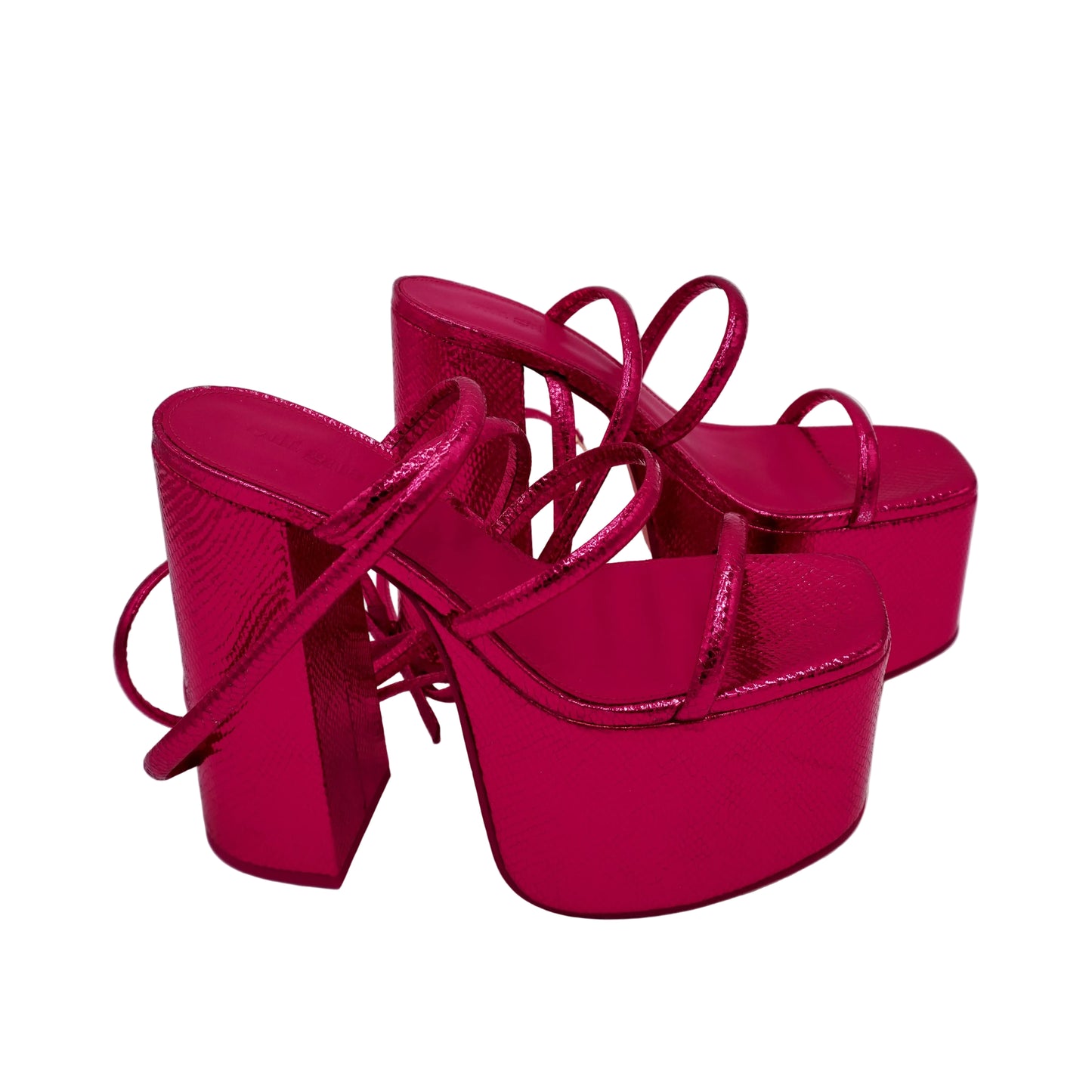 Cult Gaia Qajar Rose Hyte Platform Heels