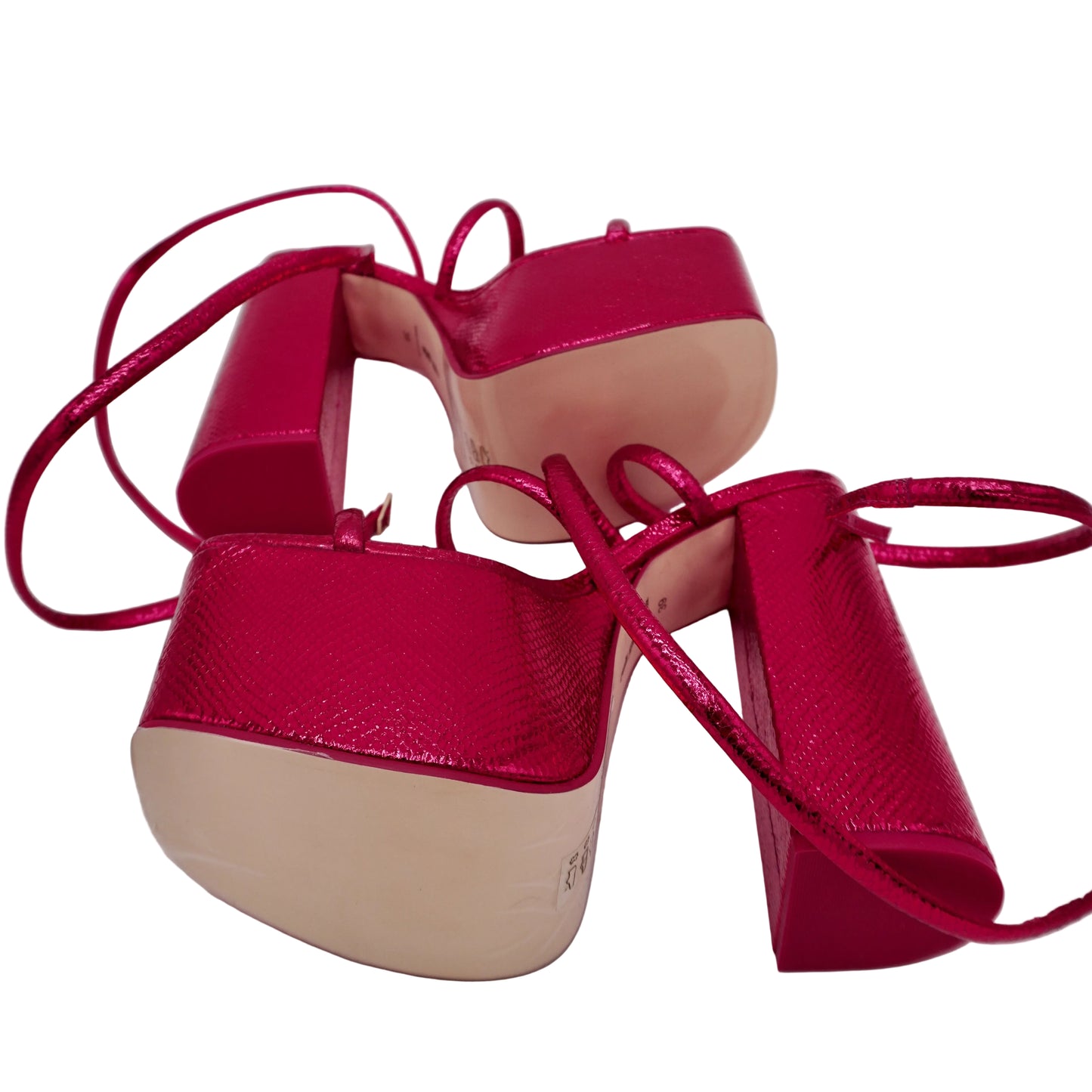 Cult Gaia Qajar Rose Hyte Platform Heels