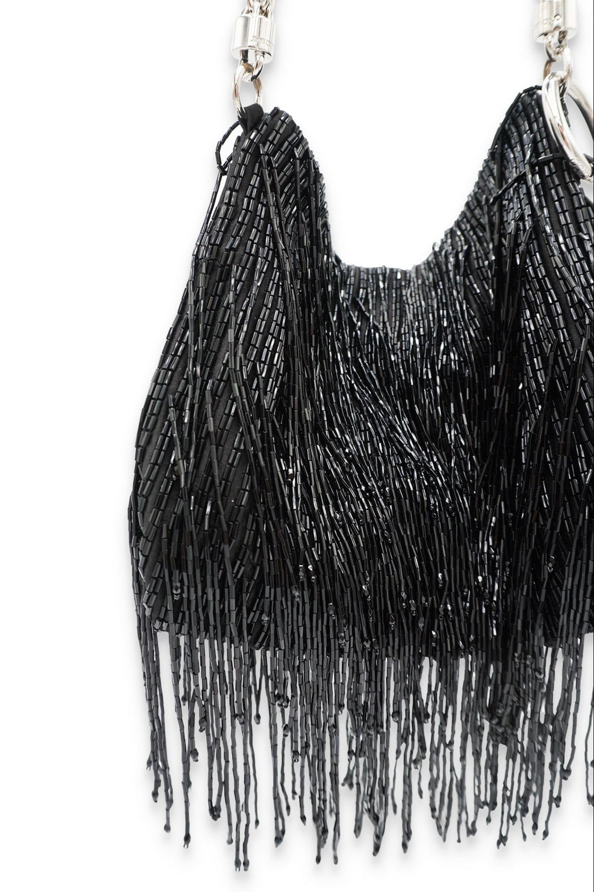 Jimmy choo beaded fringe callie purse