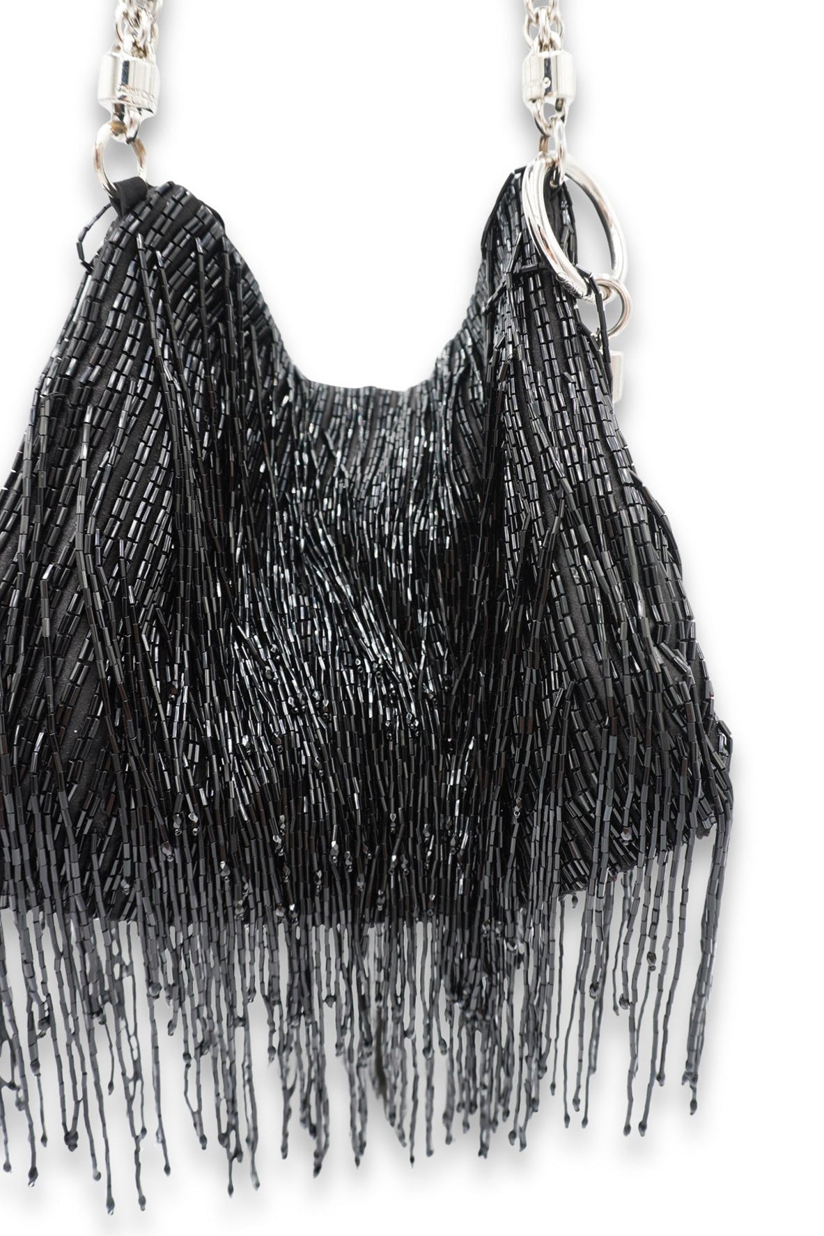 Jimmy choo beaded fringe callie purse
