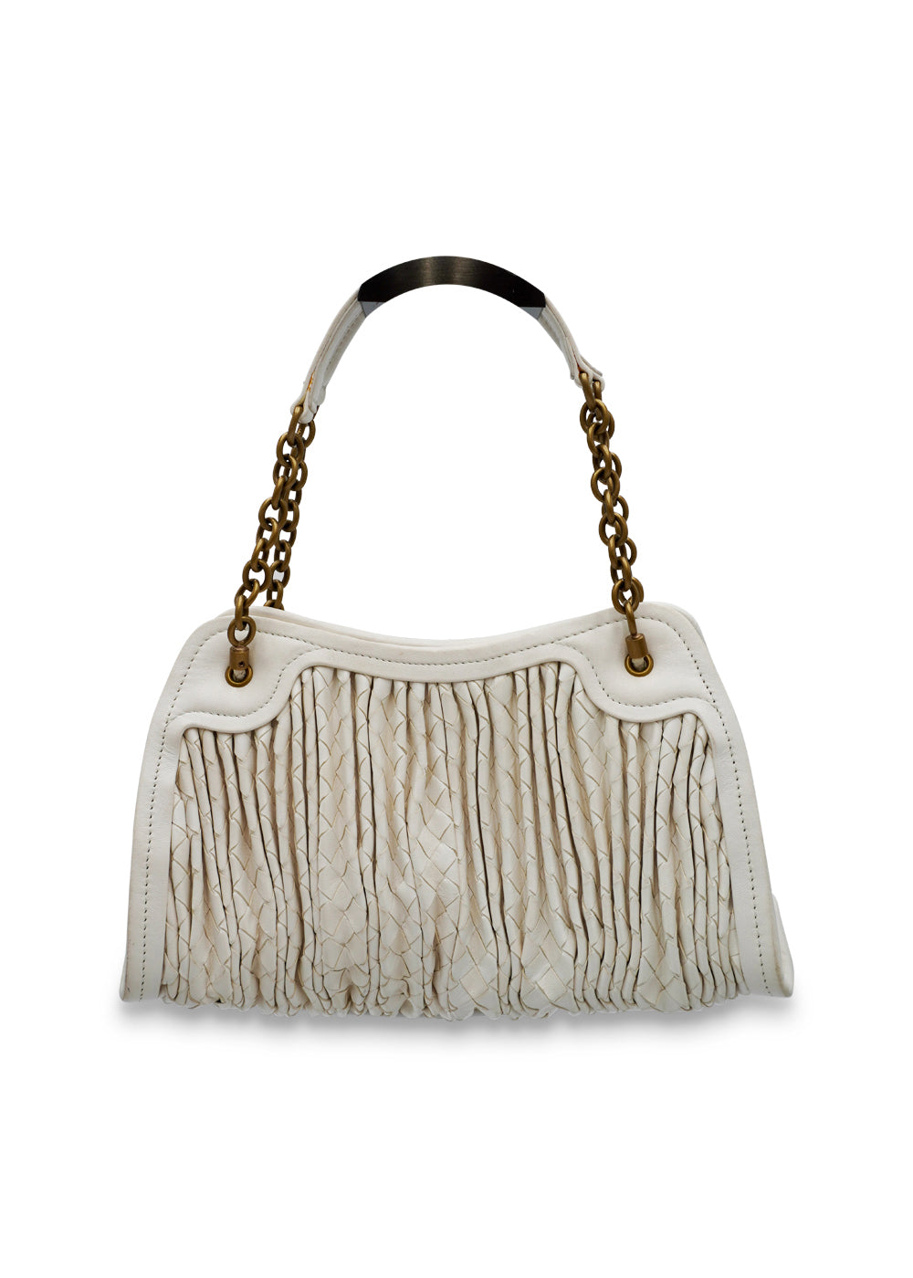 Bottega Veneta Pleated Intrecciato Leather Bag