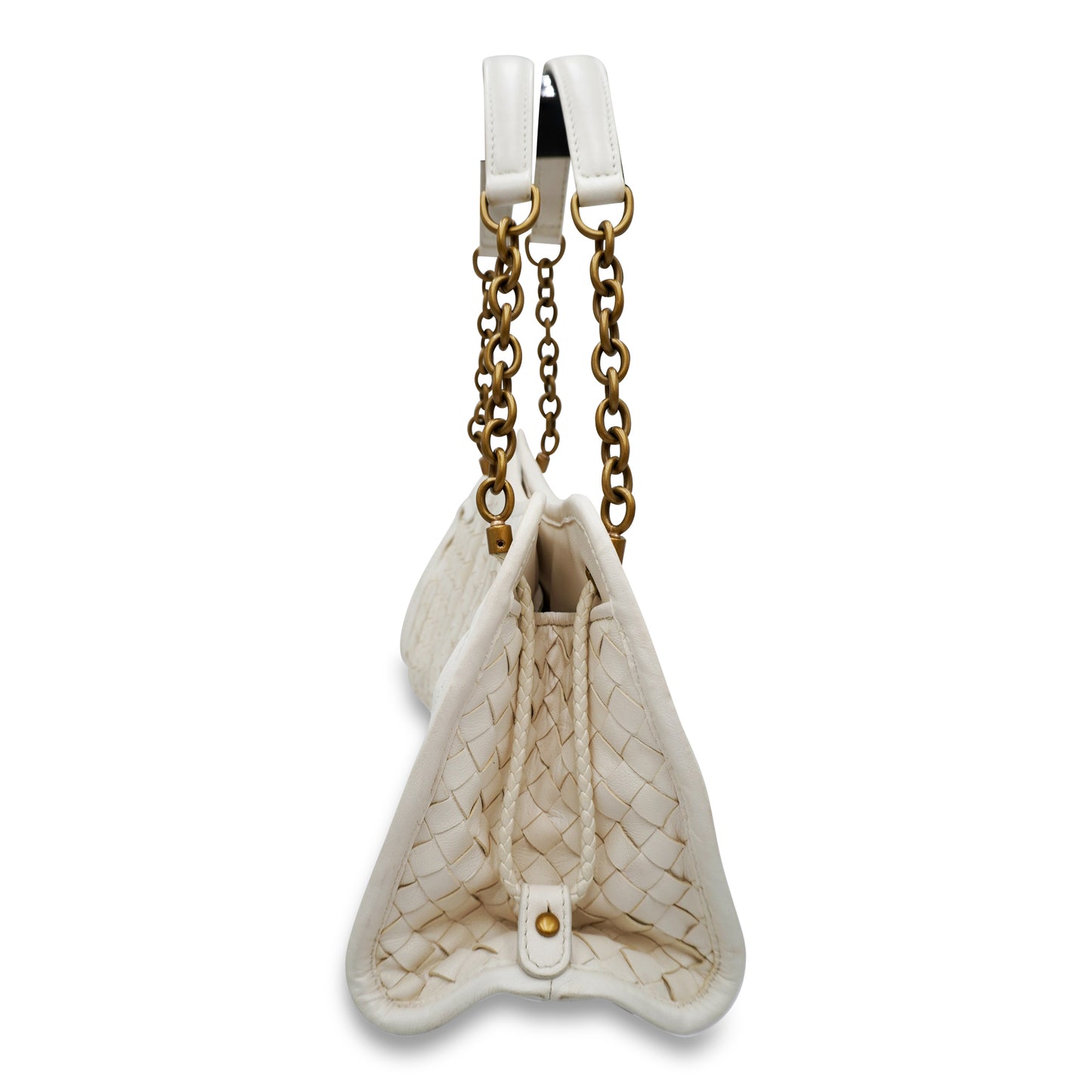 Bottega Veneta Pleated Intrecciato Leather Bag