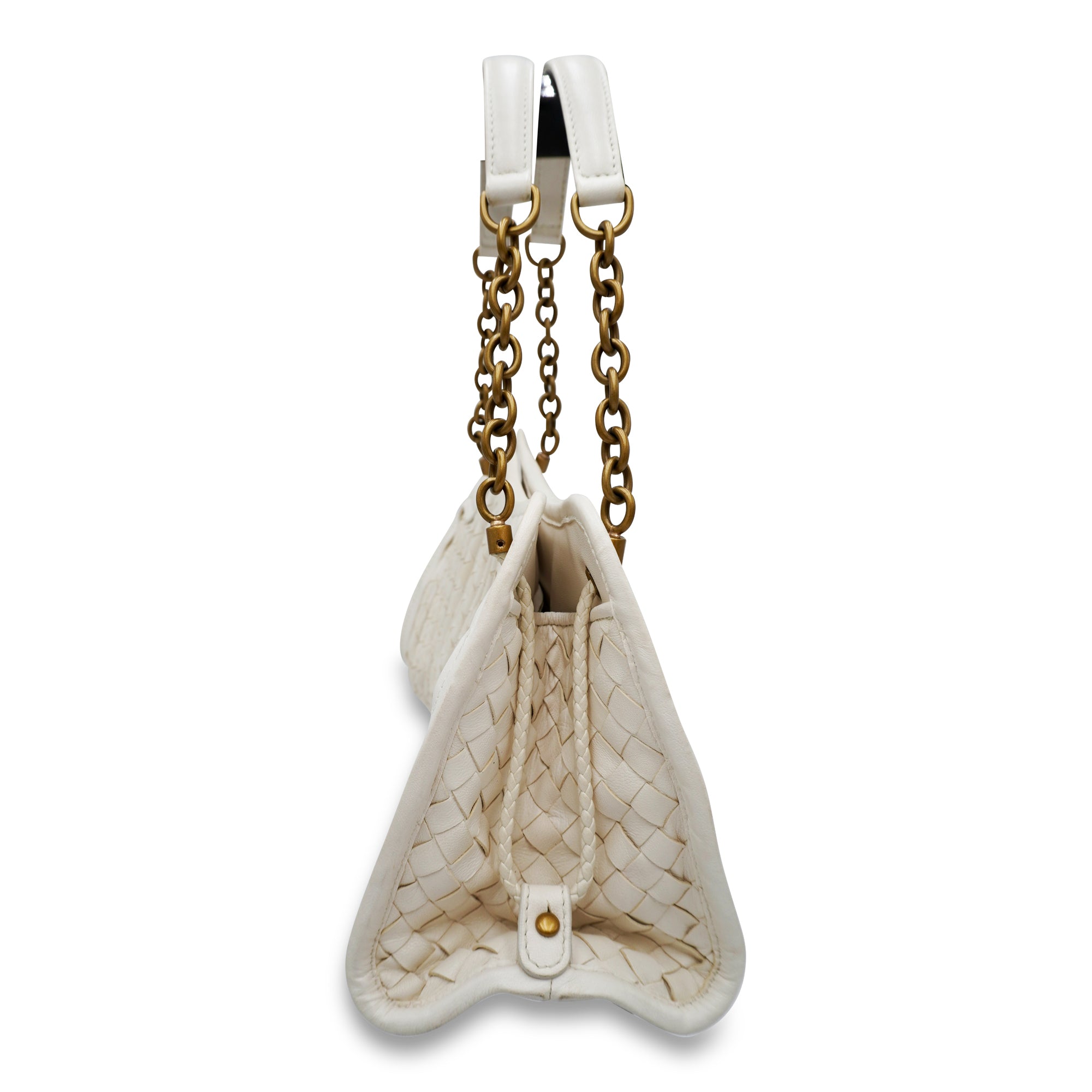 Bottega Veneta Pleated Intrecciato Leather Bag