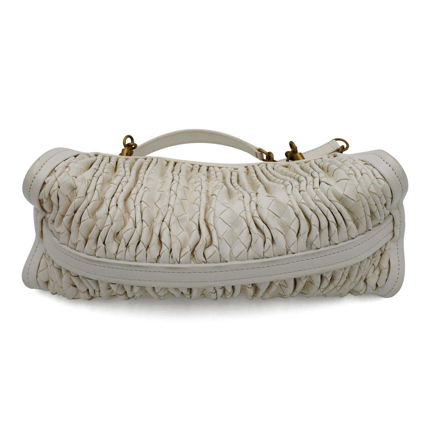 Bottega Veneta Pleated Intrecciato Leather Bag