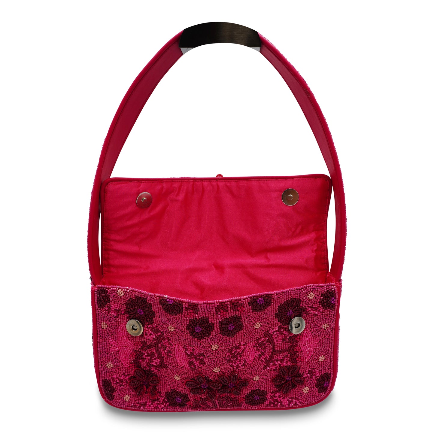Staud Tommy Beaded Shoulder Bag in Blossom Garden Party