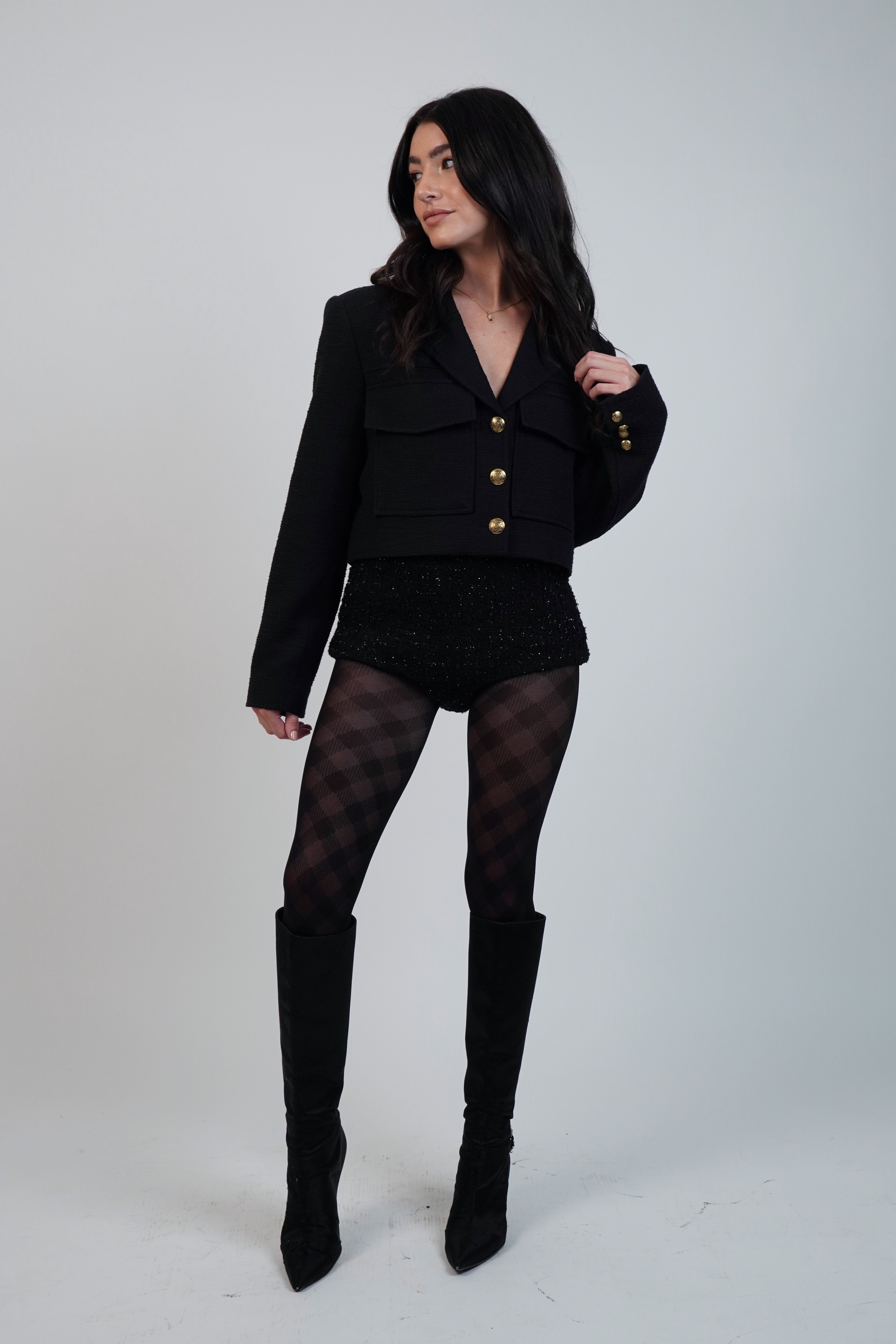 Retrofête Tweed Microshorts