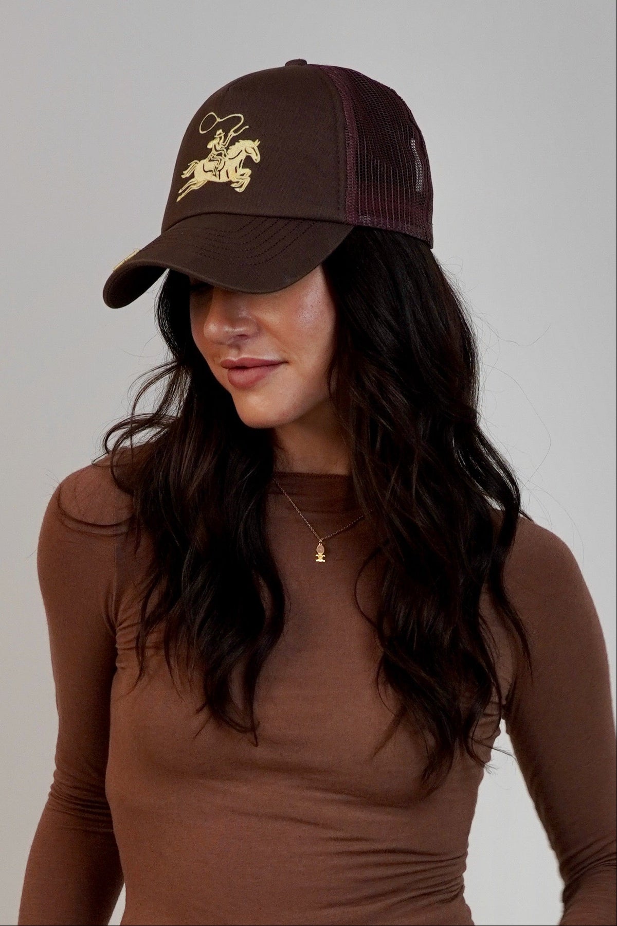 Understated Leather Giddy Up Trucker Hat