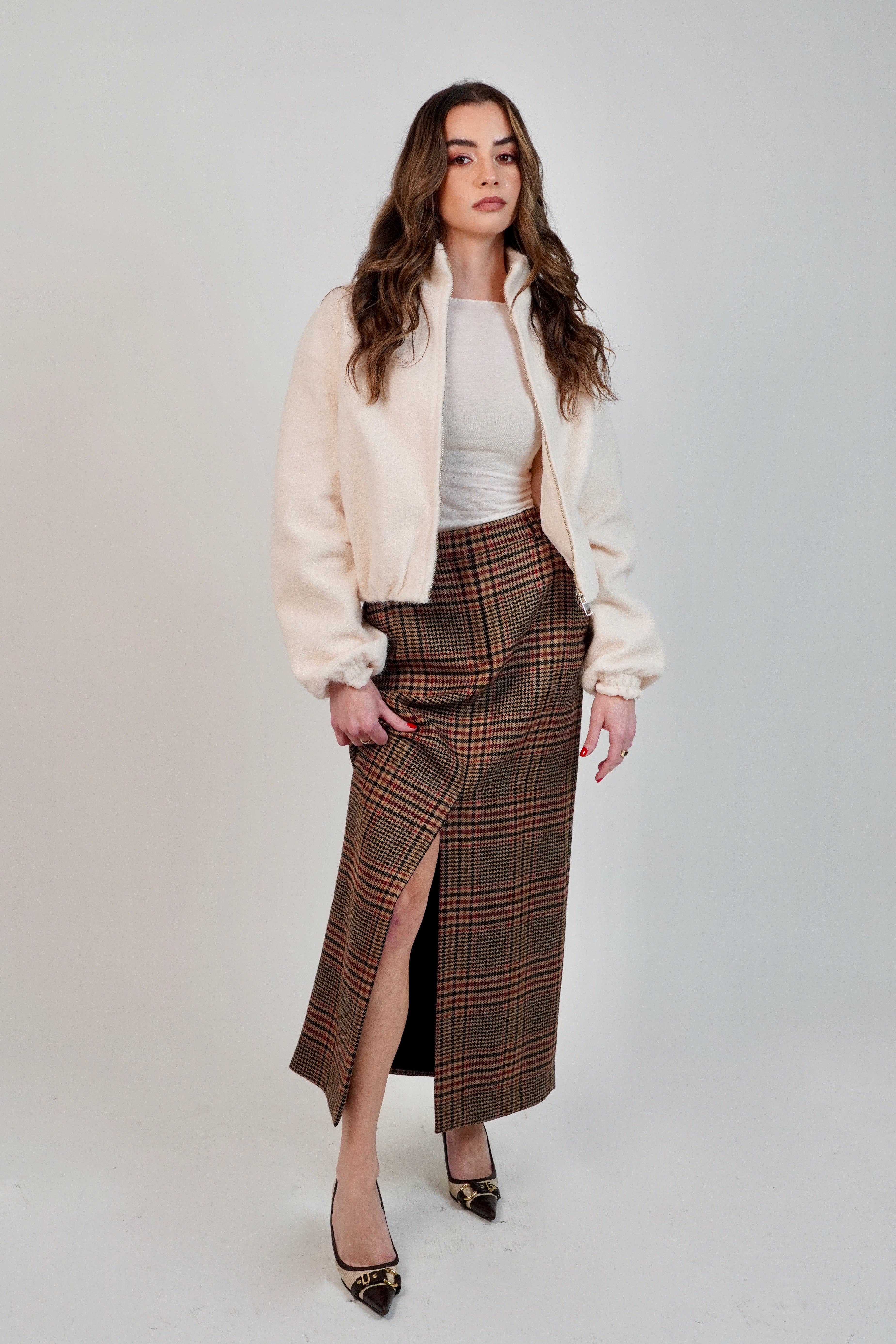 Veronica Beard Maxine Plaid Skirt