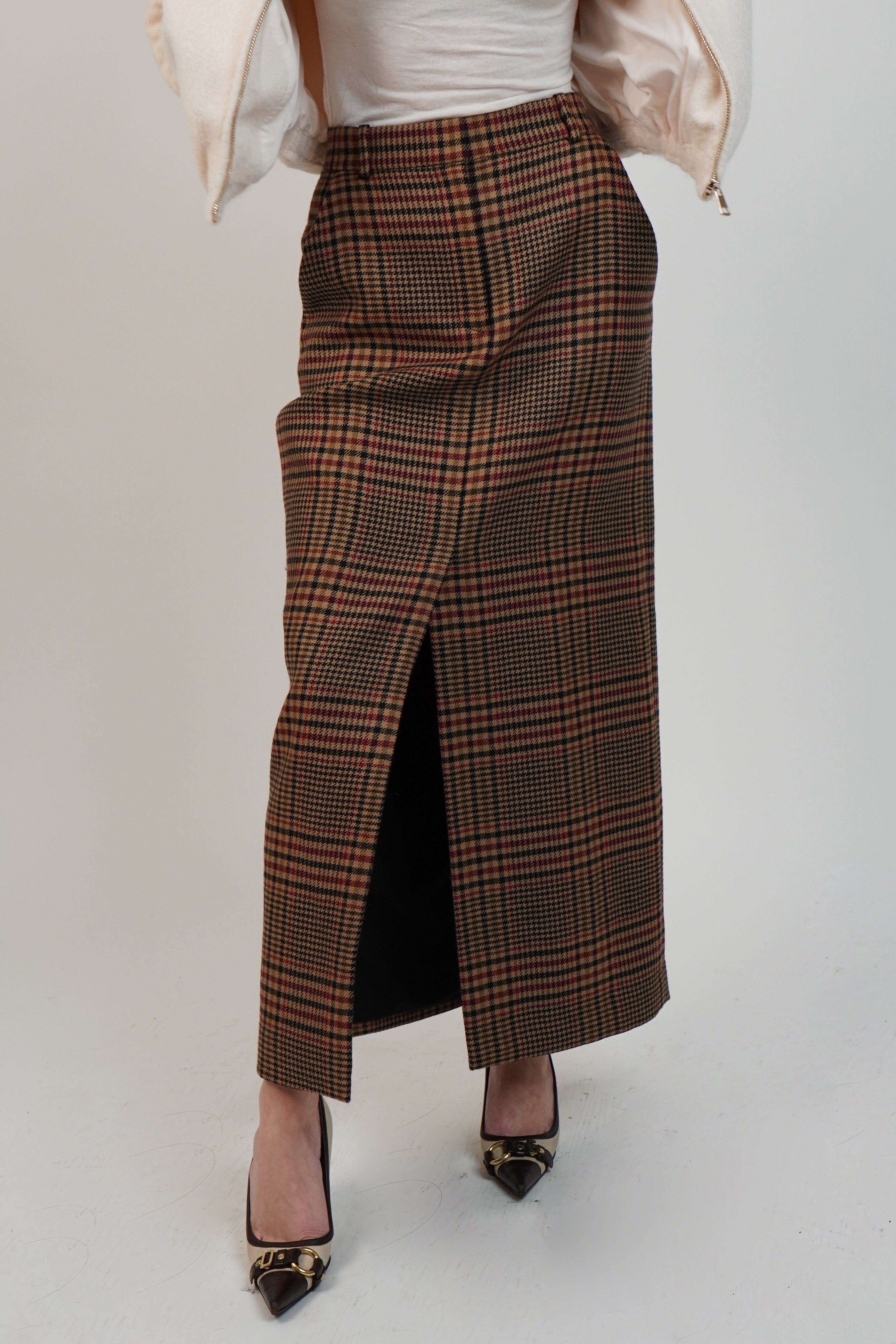 Veronica Beard Maxine Plaid Skirt