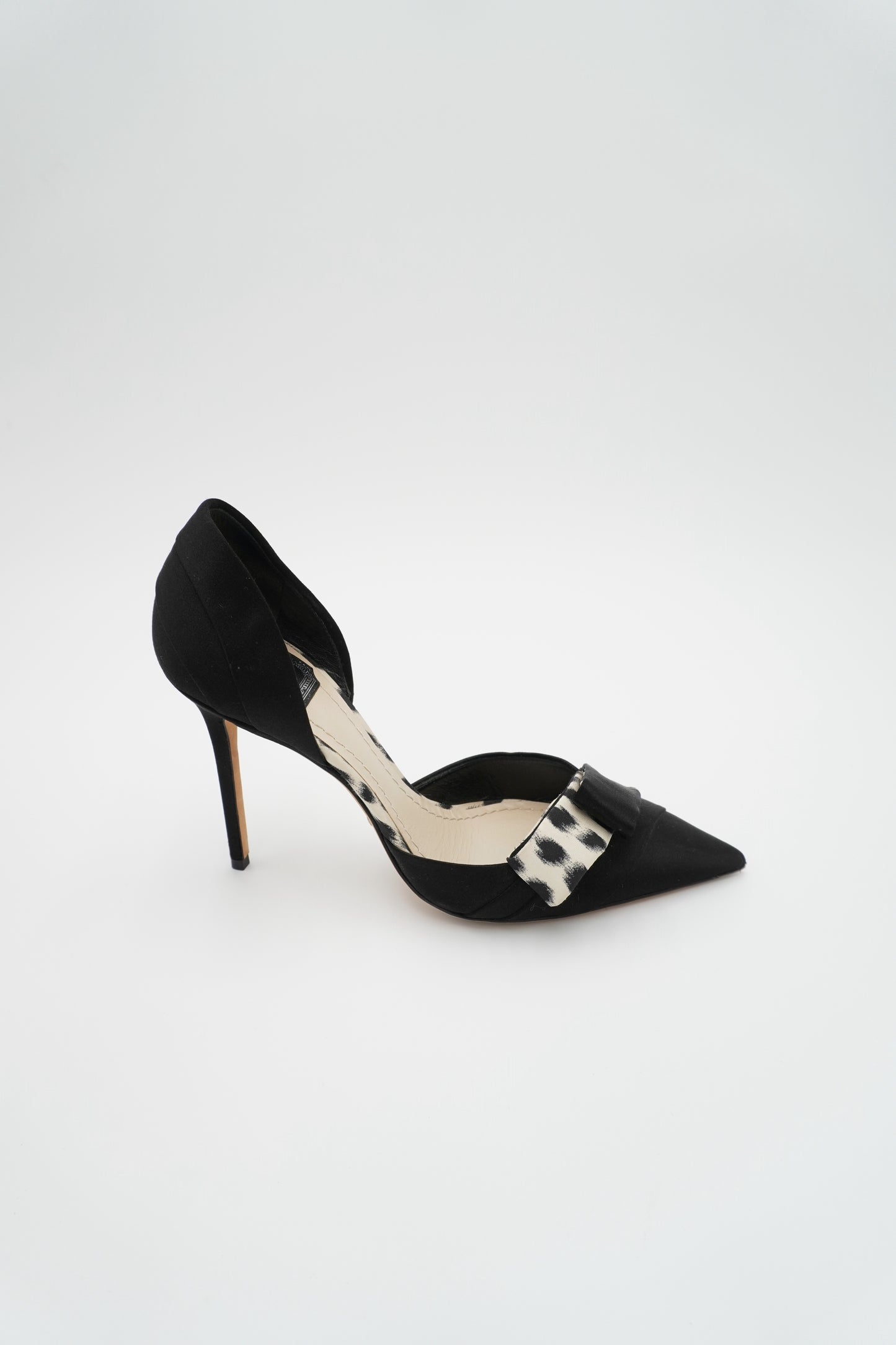 Christian Dior Oblique Jacquard Satin D'Orsay Pumps, size 8