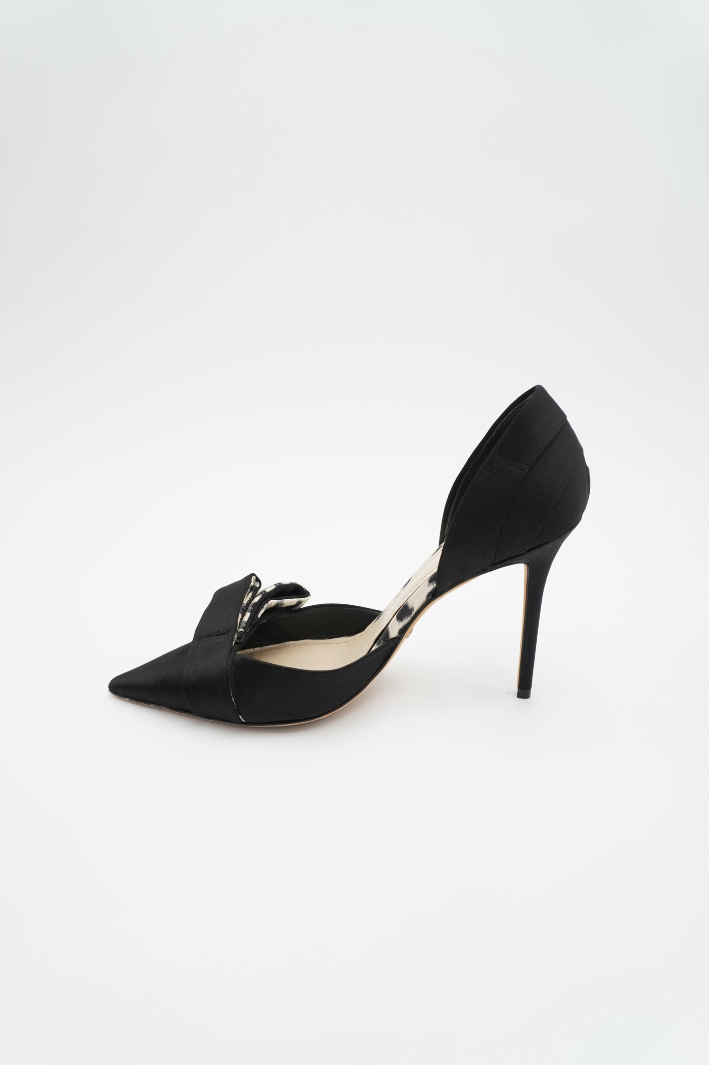 Christian Dior Oblique Jacquard Satin D'Orsay Pumps, size 8