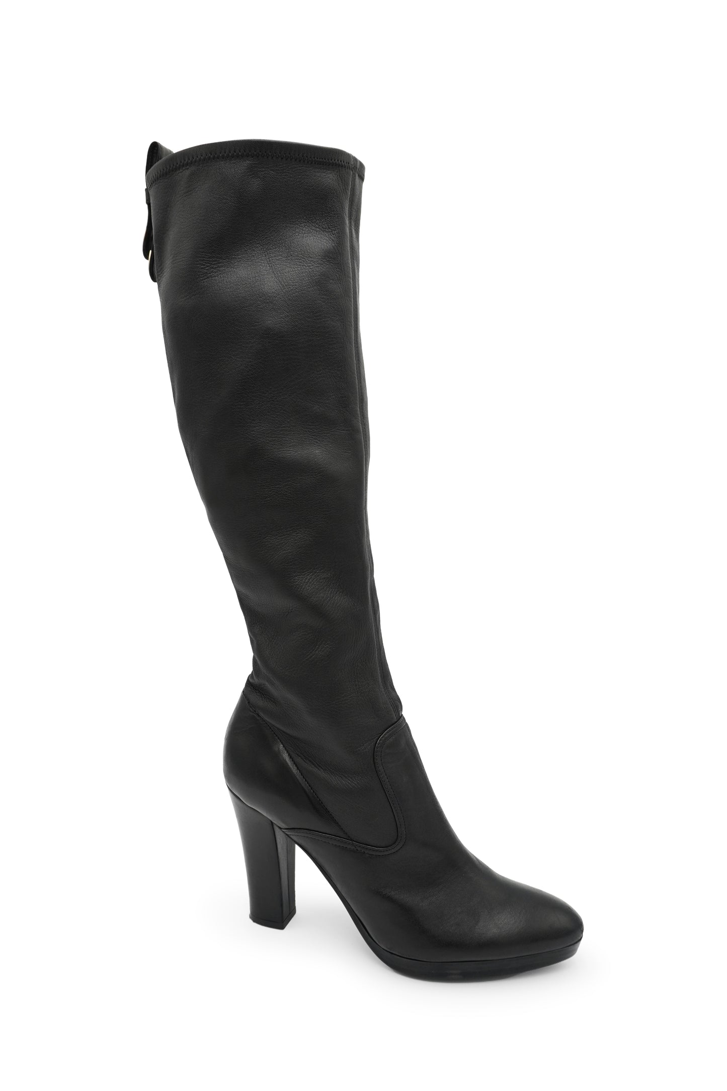Gianfranco Ferré Black Leather Knee-High Boots