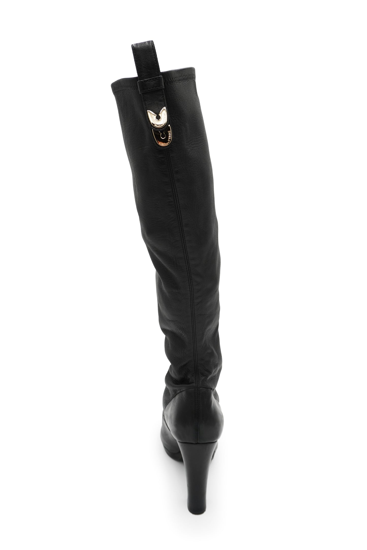 Gianfranco Ferré Black Leather Knee-High Boots