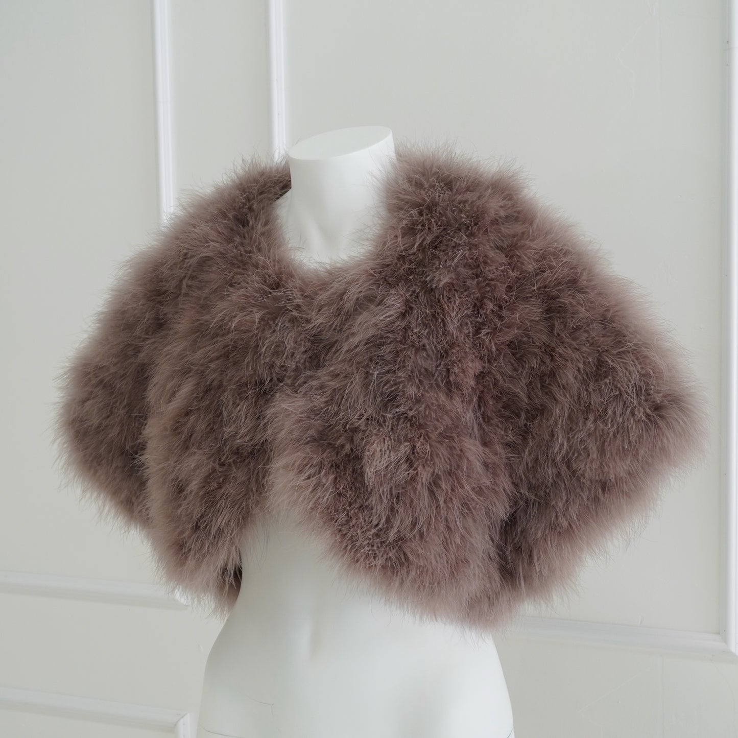 Dusty Lavender Vintage 2000's Feather Stole