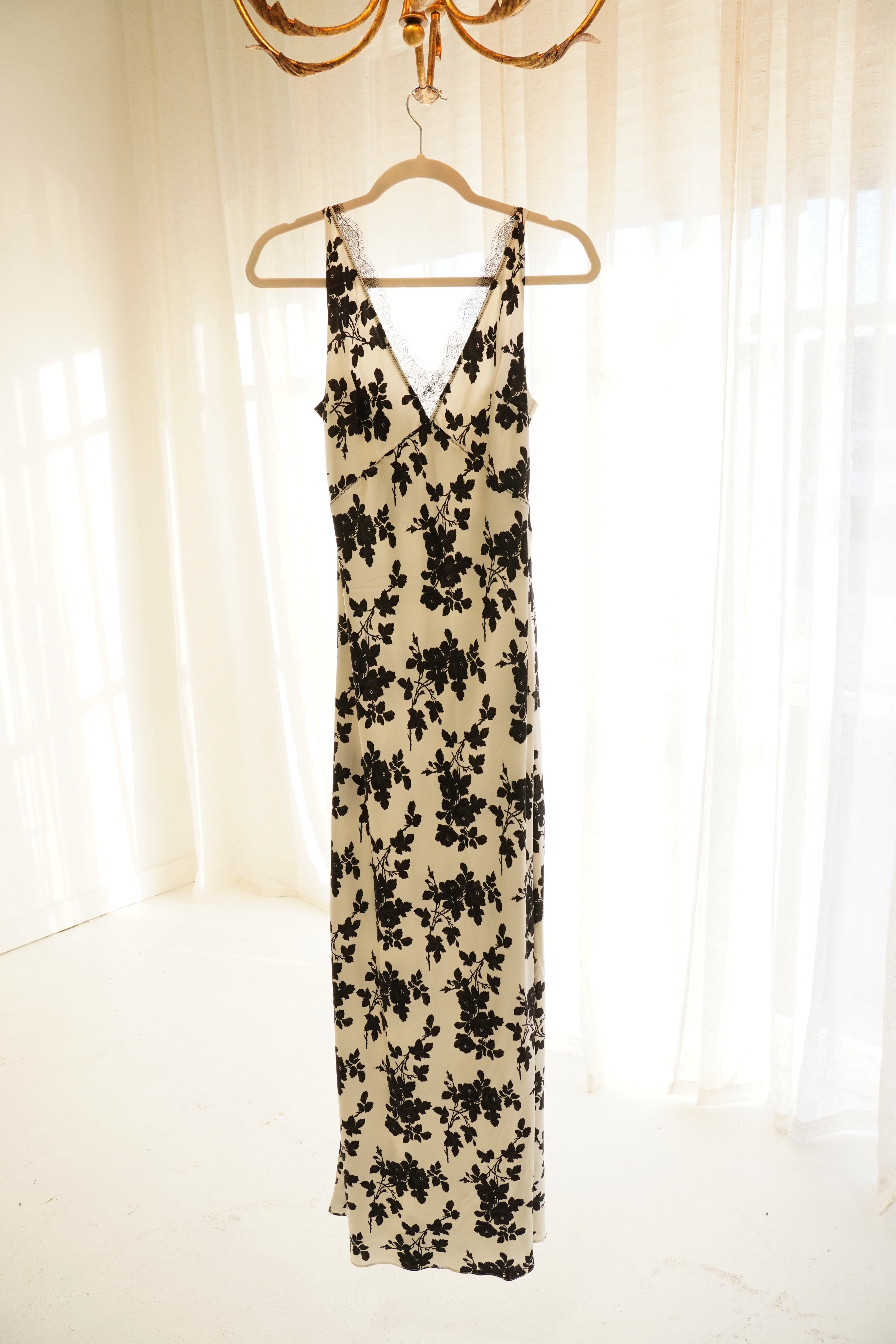 Veronica Beard Hamina Floral Silk Charmeuse Maxi Dress