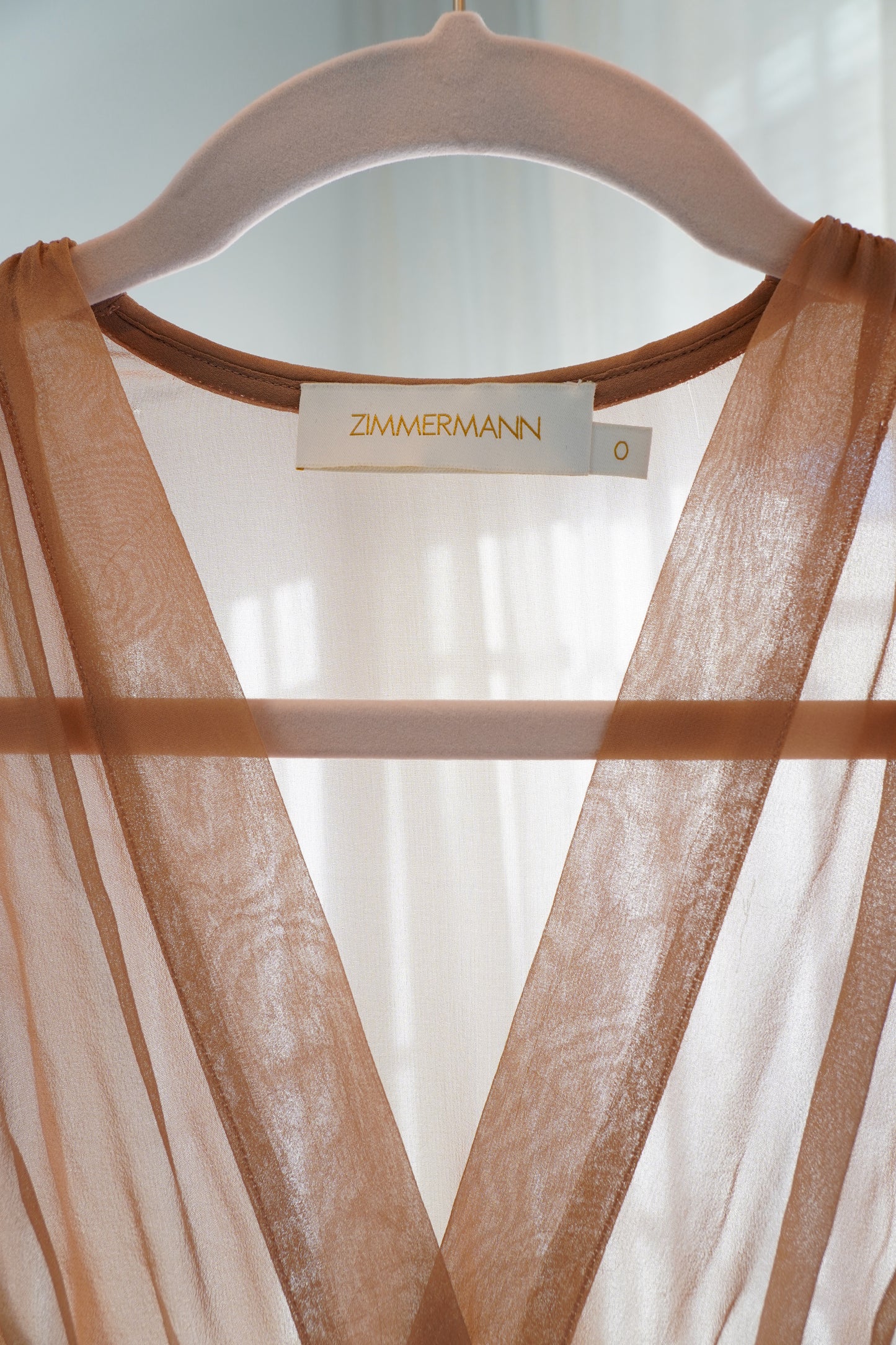 Zimmermann Sheer 'Eden' Silk-Georgette Midi Dress
